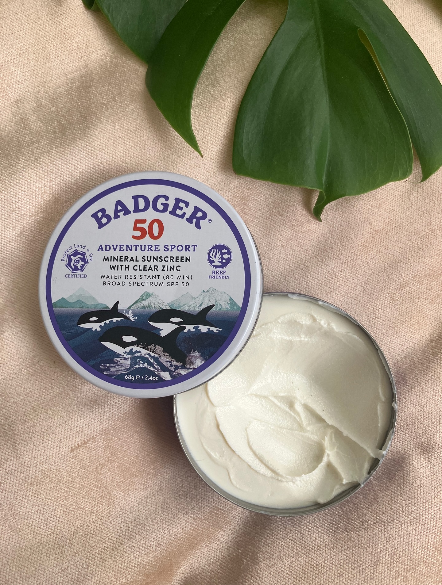 アドベンチャースポーツ ミネラルサンスクリーン SPF50/Badger(バジャー)/日焼け止めクリームを使ったクチコミ（1枚目）