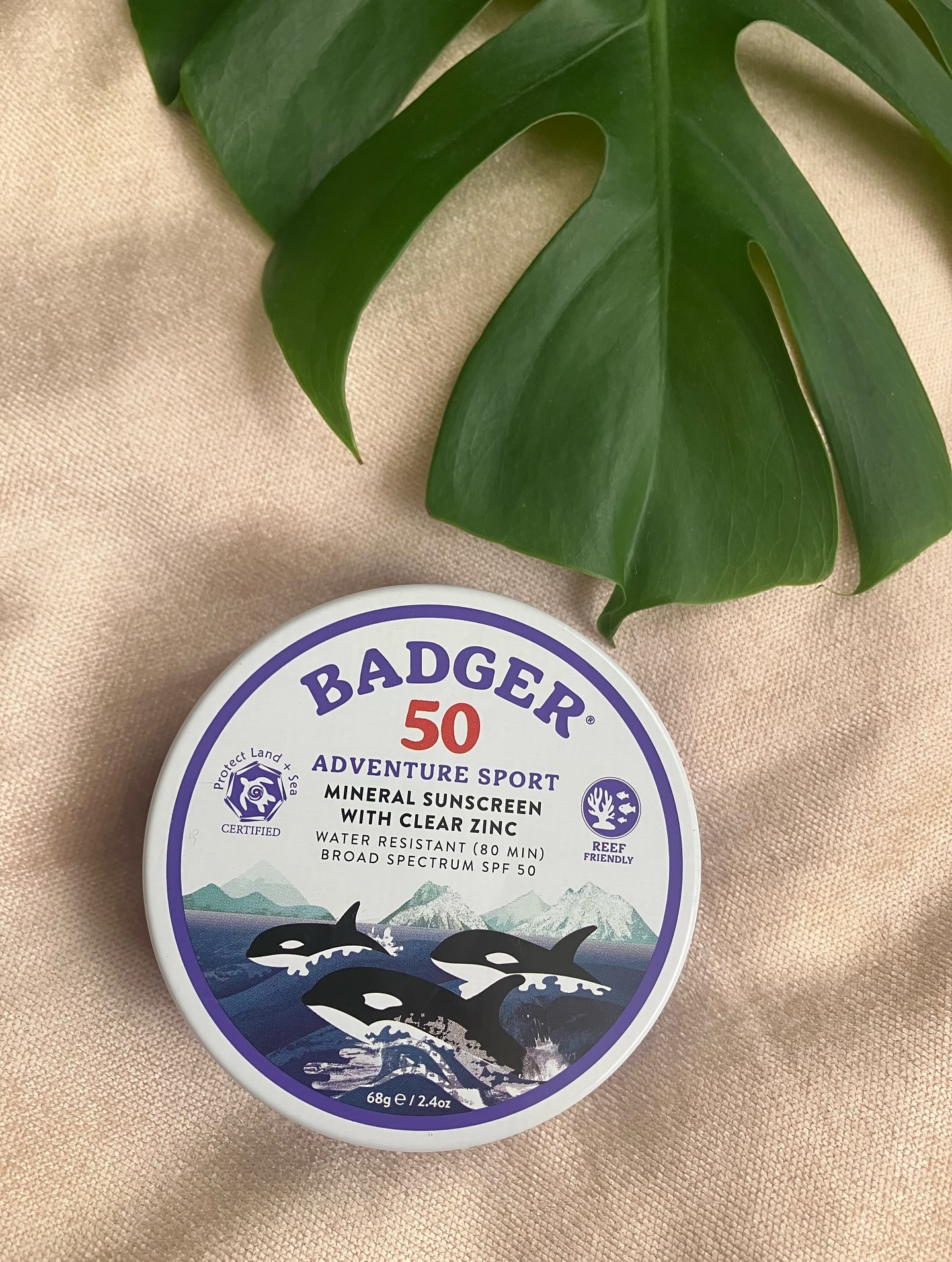アドベンチャースポーツ ミネラルサンスクリーン SPF50/Badger(バジャー)/日焼け止めクリームを使ったクチコミ（2枚目）