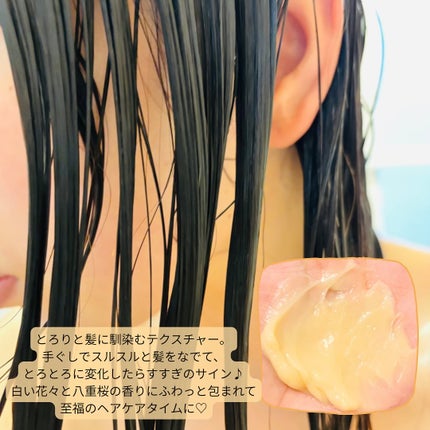 いち髪THE PREMIUMモイスチャーメロウヘアパック/いち髪/ヘアマスク・ヘアパックを使ったクチコミ(2枚目)