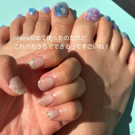 セミキュアジェルネイル(ハンド)/ohora/ネイルシールを使ったクチコミ(6枚目)