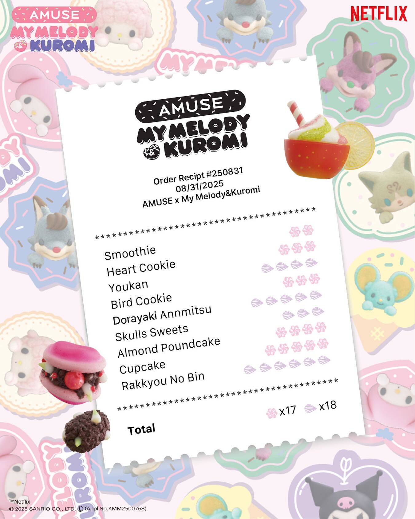 AMUSE’S SWEET RECIPE!​

アミューズがスイーツを用意した理由とは？🍰💕​
​
もうすぐ、あの愛らしいふたりの仲間たちが​
アミューズのデザートショップにやってくると聞いて、​
ハートと一緒にもっと甘くてラブリーな世