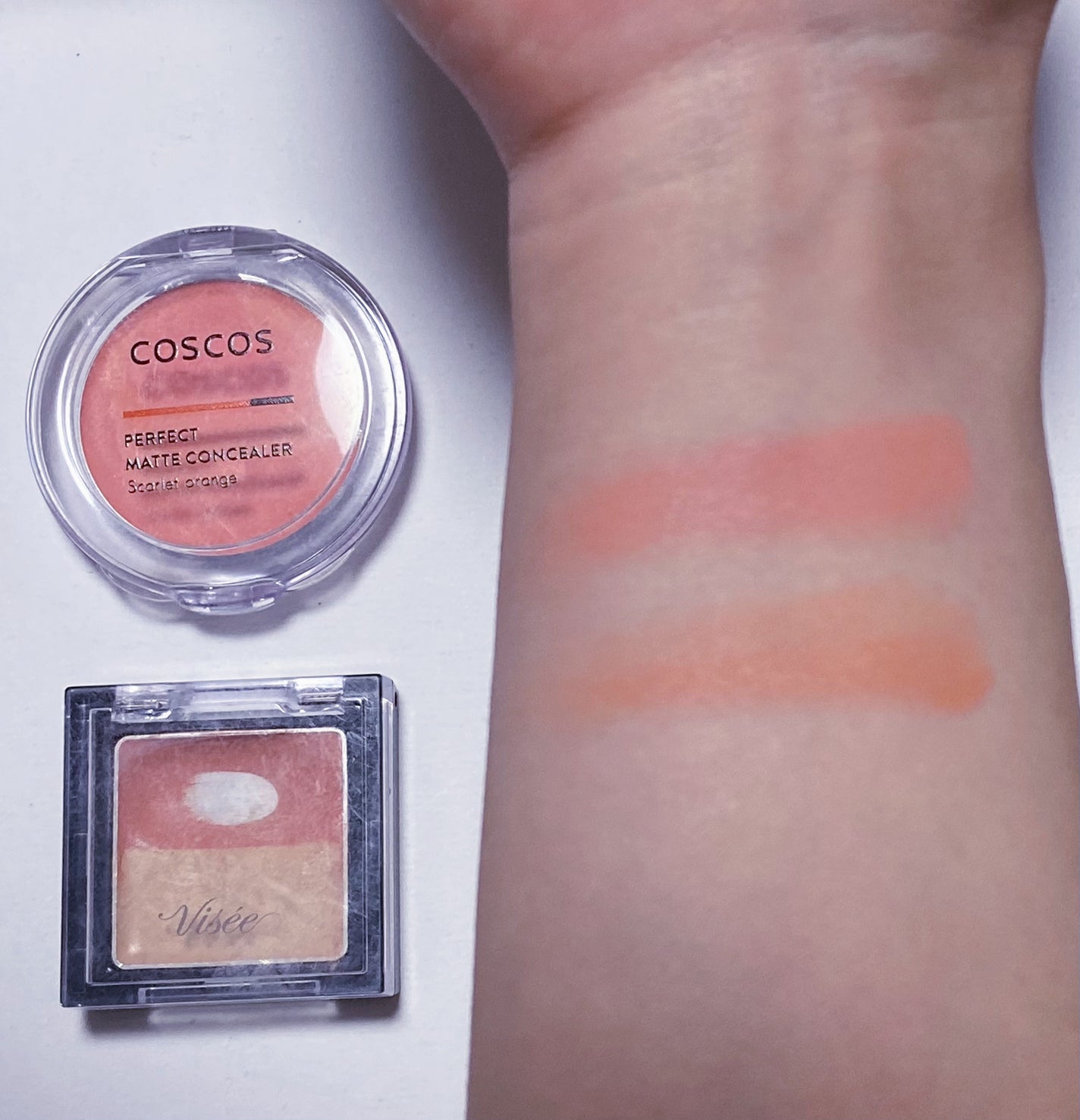 パーフェクトマットコンシーラー スカーレットオレンジ/COSCOS/クリームコンシーラーを使ったクチコミ(3枚目)