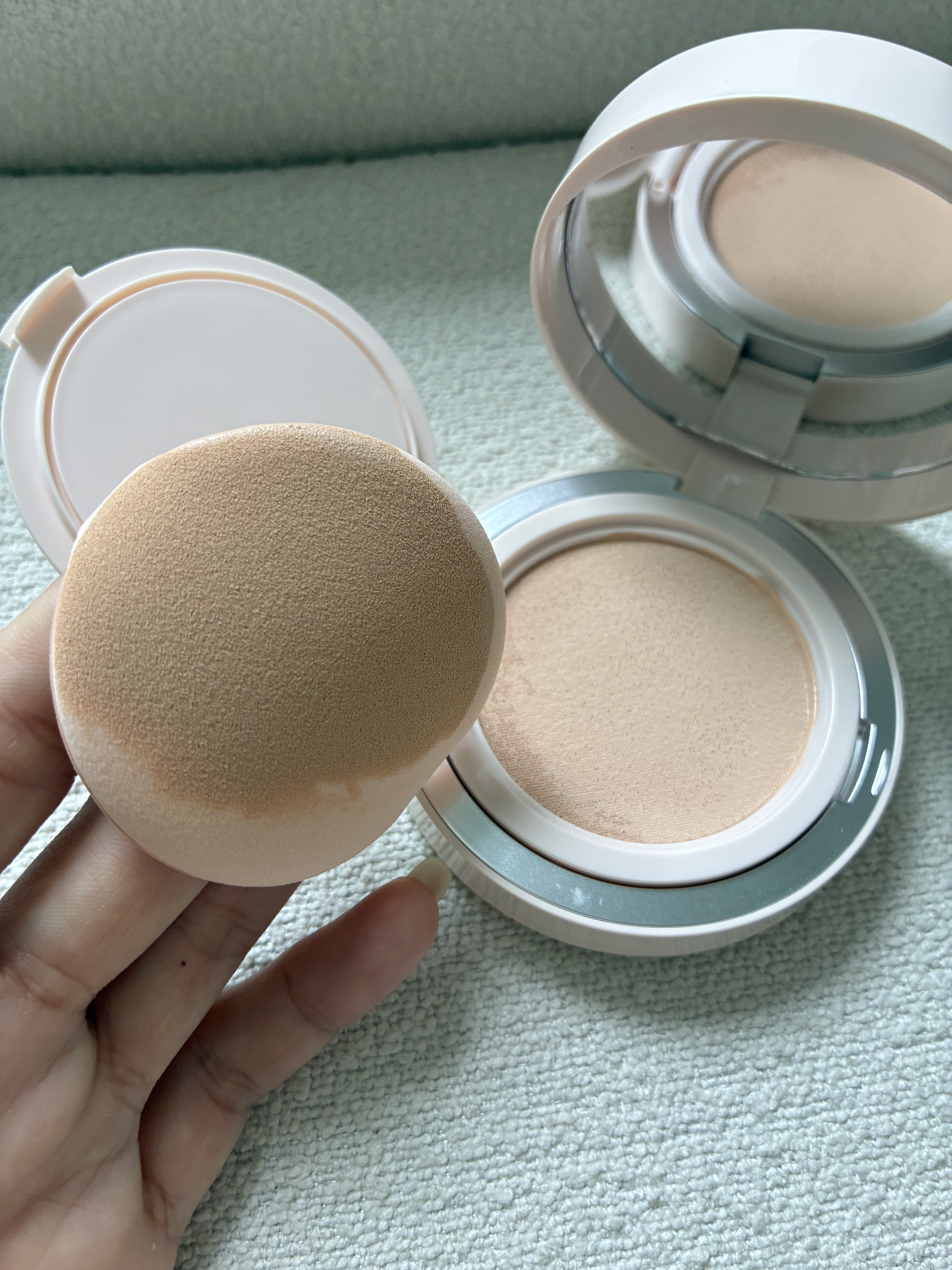 【美品】HERA mude人気クッションファンデ2個セット　#明るめ 韓国コスメ夏の新作・定番クッションファンデーションをレビュー