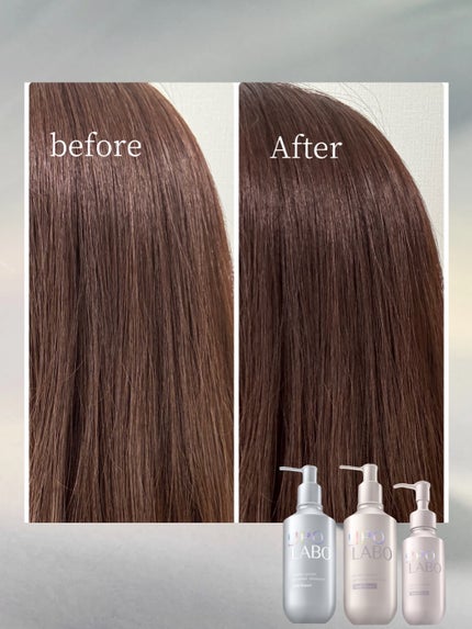 リポ ラボ ケラチンセラム ジェルモイスト シャンプー /トリートメントスリークリペア*/LIPO LABO/市販シャンプーを使ったクチコミ(5枚目)