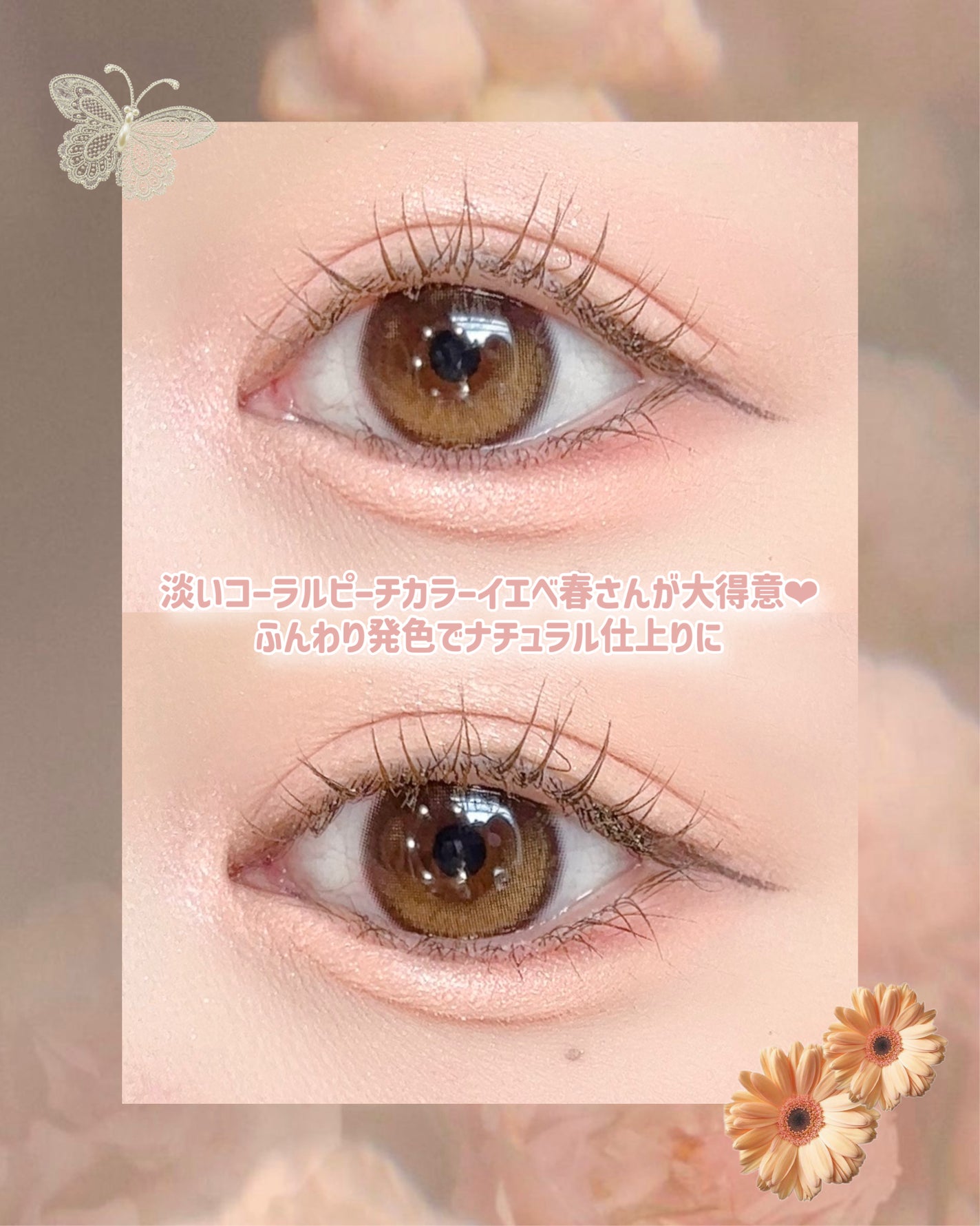 フローラアイパレット/AMUSE/アイシャドウを使ったクチコミ(3枚目)