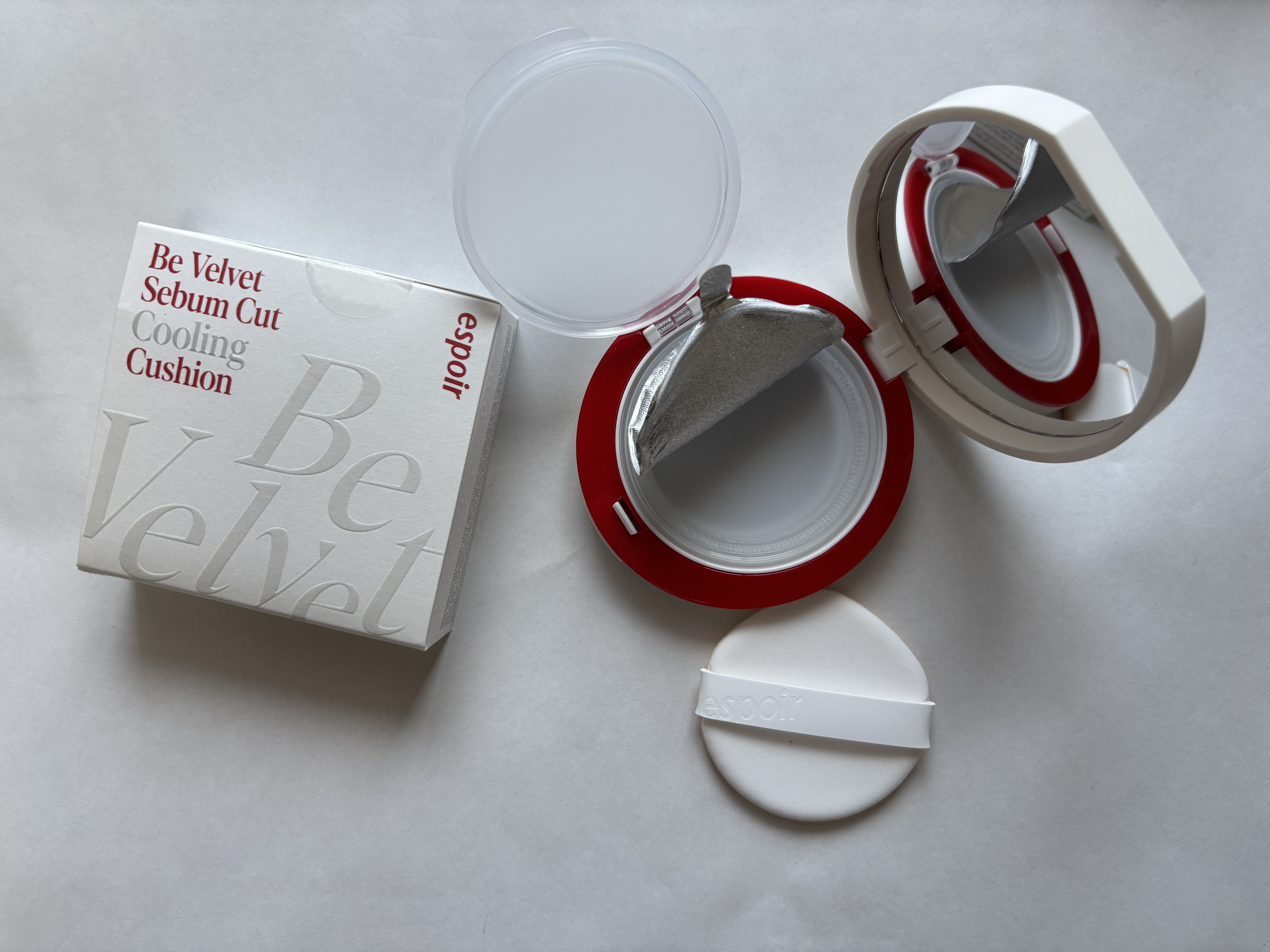 ビーベルベット セバムカットクッション/espoir/プレストパウダーを使ったクチコミ（2枚目）