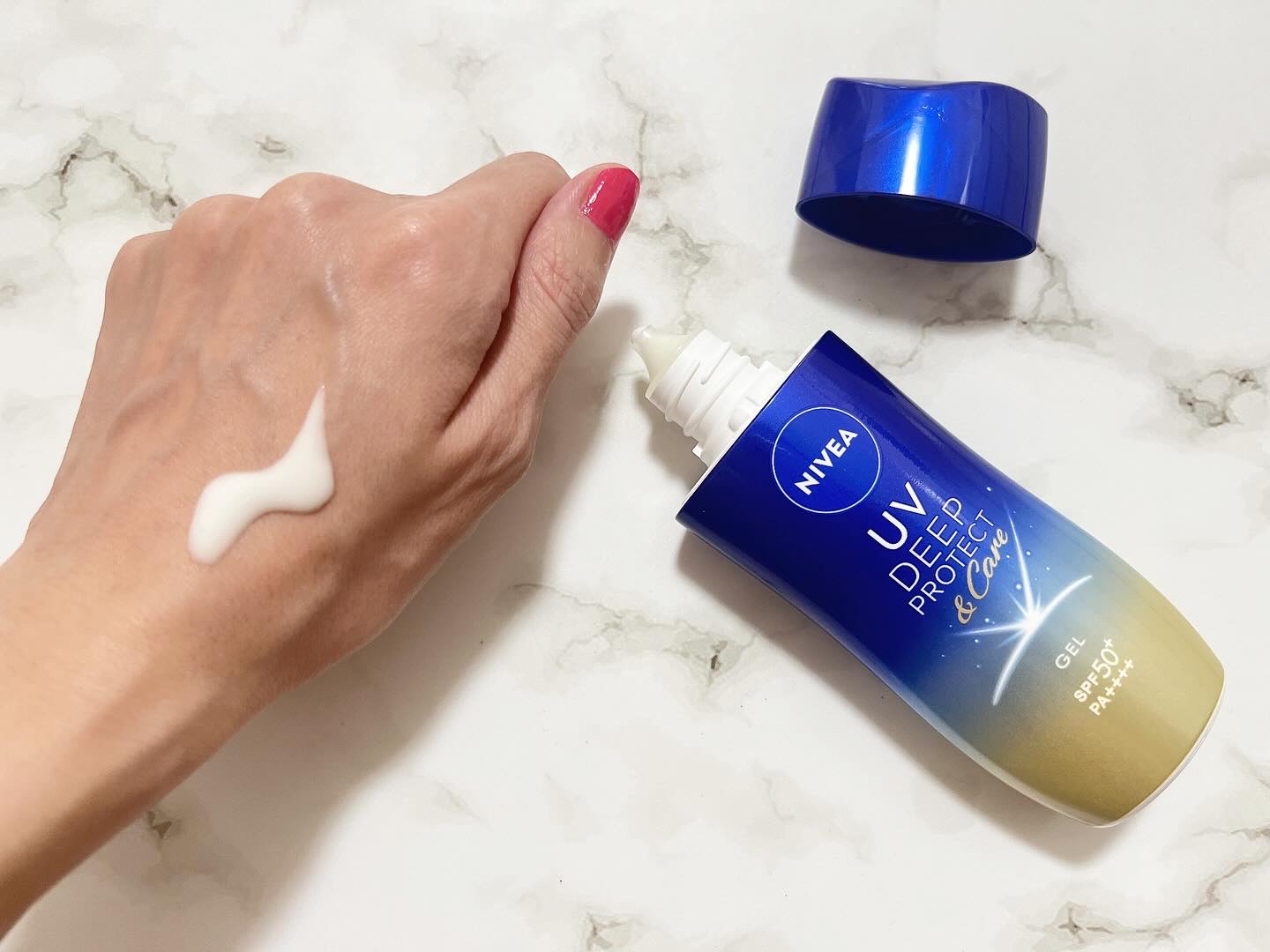 ニベアUV ディープ プロテクト＆ケア ジェル/ニベア/日焼け止めジェルを使ったクチコミ（2枚目）