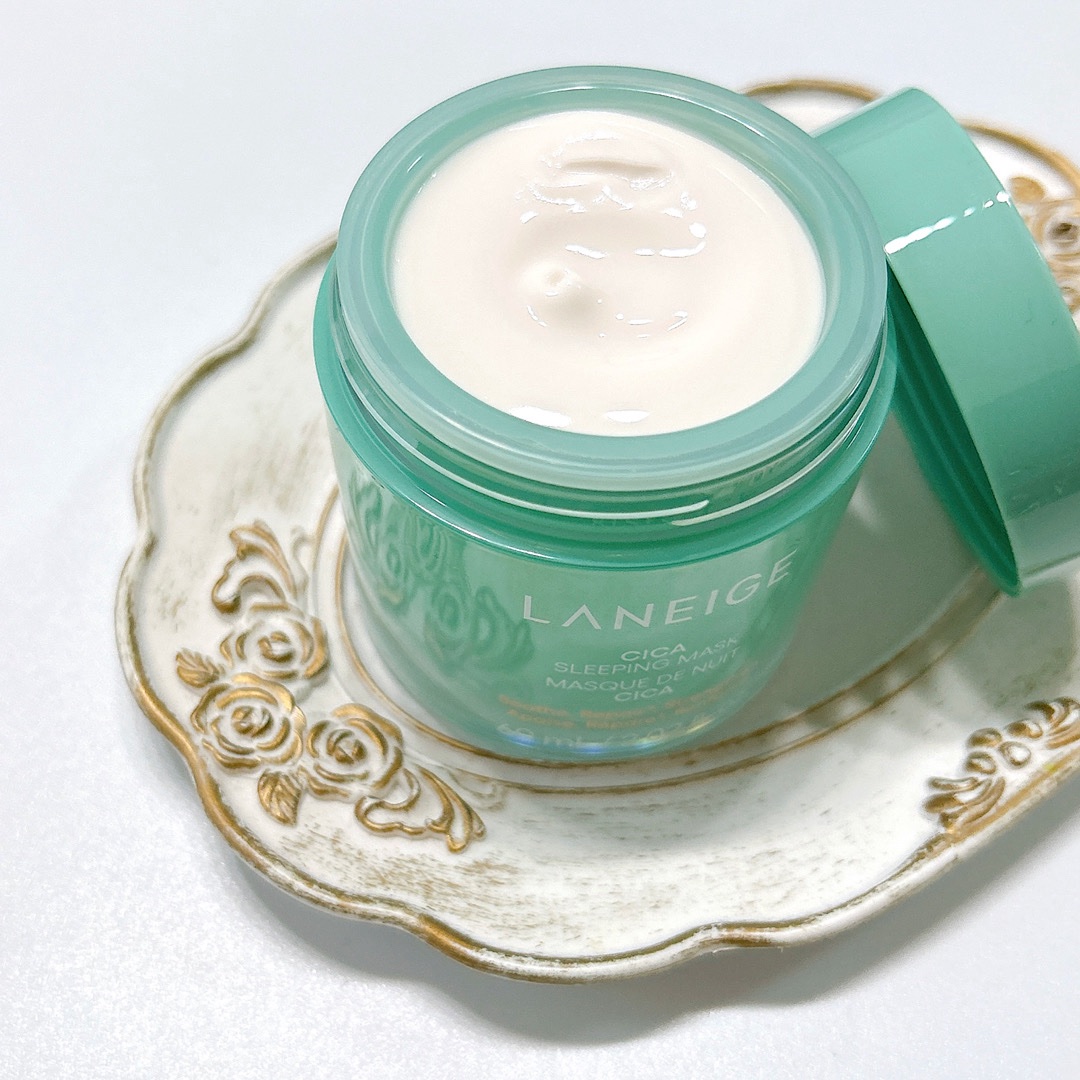 シカスリーピングマスク N/LANEIGE/フェイスクリームを使ったクチコミ（2枚目）