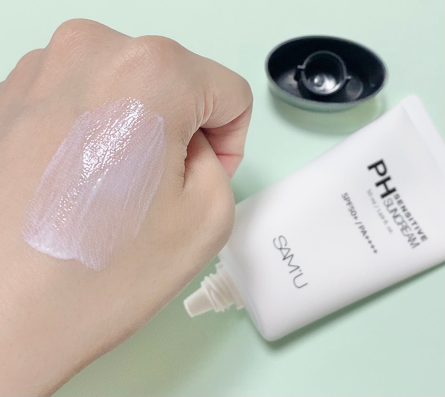 サミュ PHセンシティブサンクリーム/SAM'U/日焼け止めクリームを使ったクチコミ(4枚目)