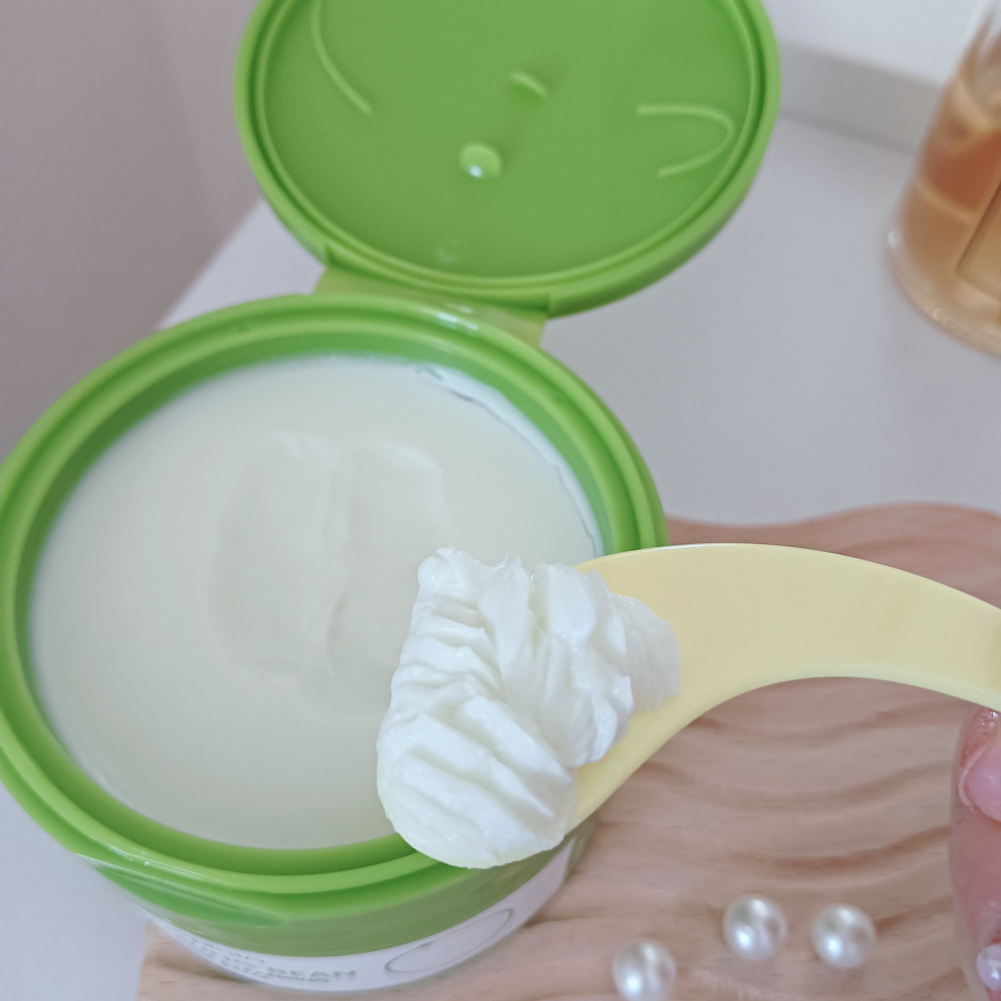 緑豆毛穴クレンジングミルクバーム/beplain/クレンジングバームを使ったクチコミ（3枚目）