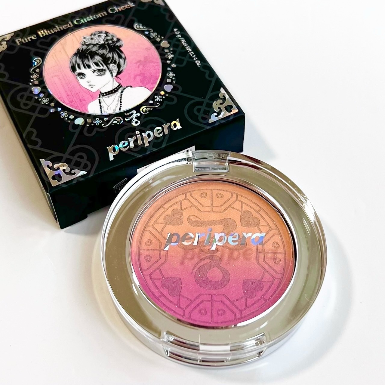 ピュア ブラッシュド サンシャイン チーク/PERIPERA/パウダーチークを使ったクチコミ（1枚目）
