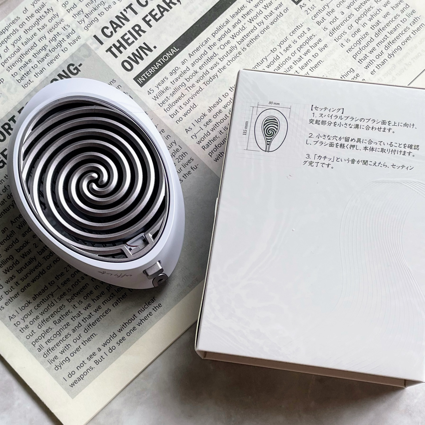 究極のヘアブラシ spiral shine/スパイラルシャイン/ヘアブラシを使ったクチコミ（2枚目）