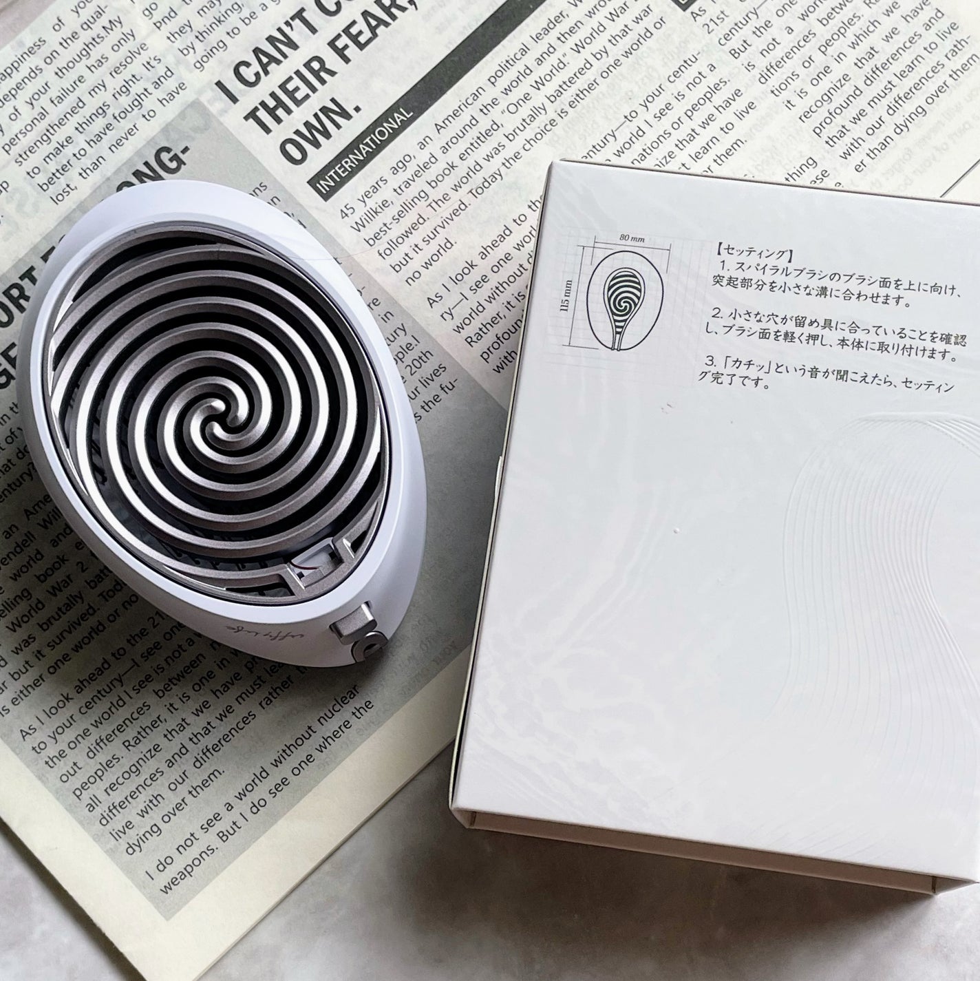 究極のヘアブラシ spiral shine/スパイラルシャイン/ヘアブラシを使ったクチコミ(2枚目)