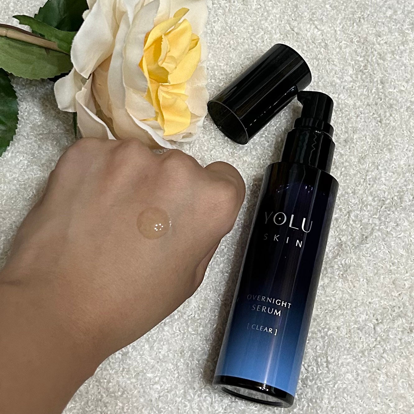 ヨル スキン オーバーナイトセラム クリア/YOLU/美容液を使ったクチコミ(2枚目)