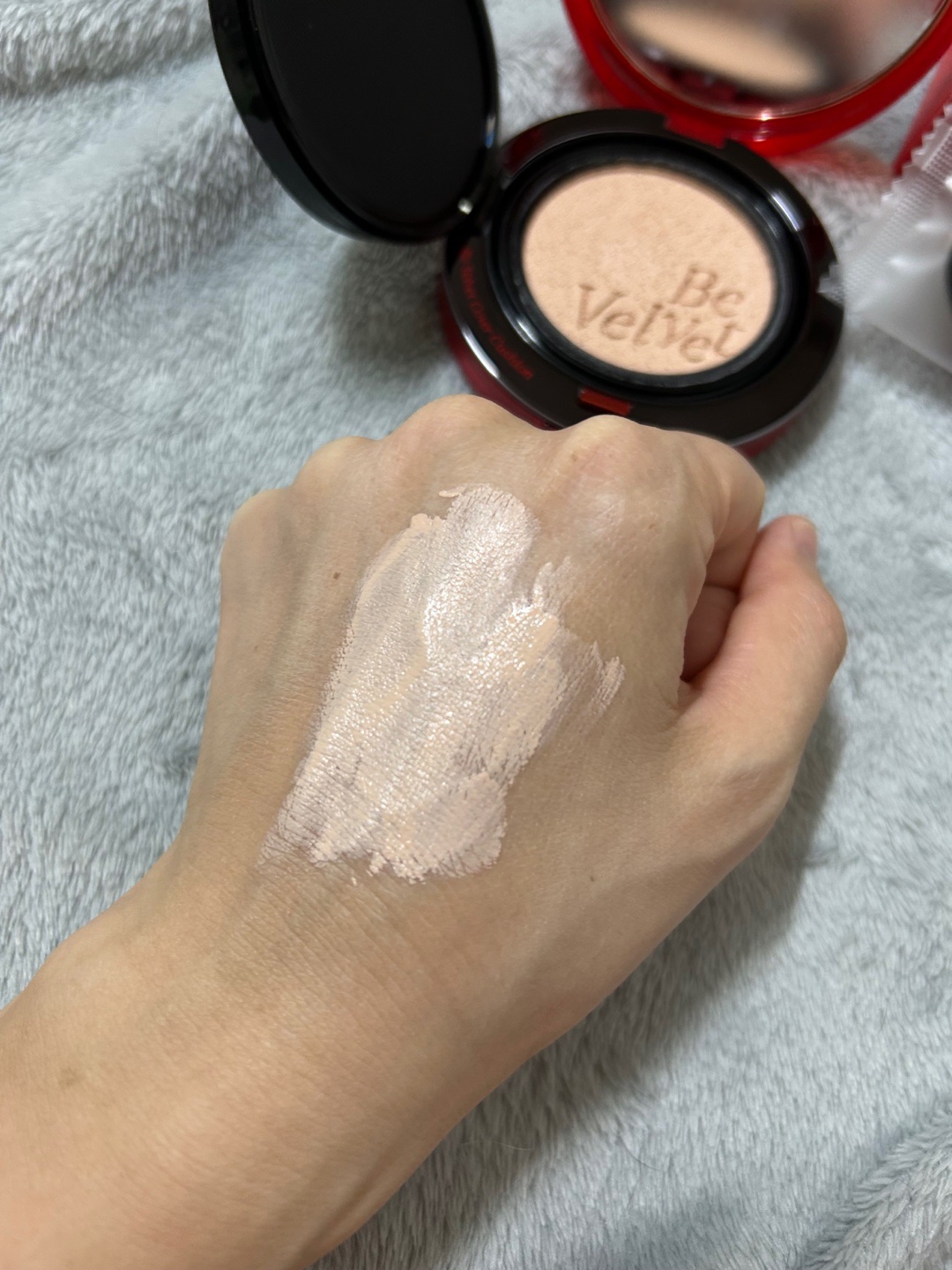 ビーベルベットカバークッション/espoir/クッションファンデーションを使ったクチコミ（2枚目）