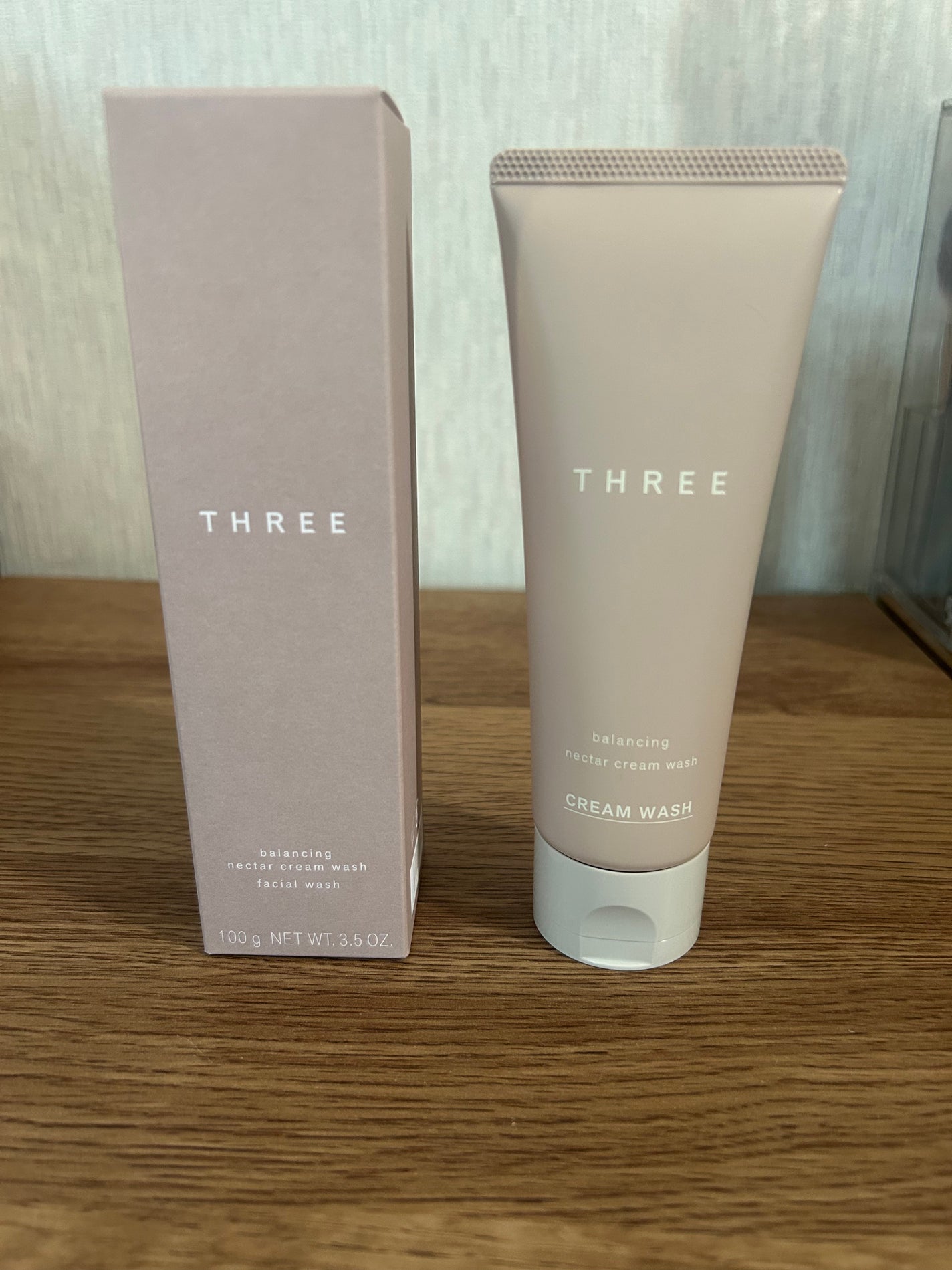 バランシングネクター クリーム ウォッシュ/THREE/洗顔フォームを使ったクチコミ(1枚目)