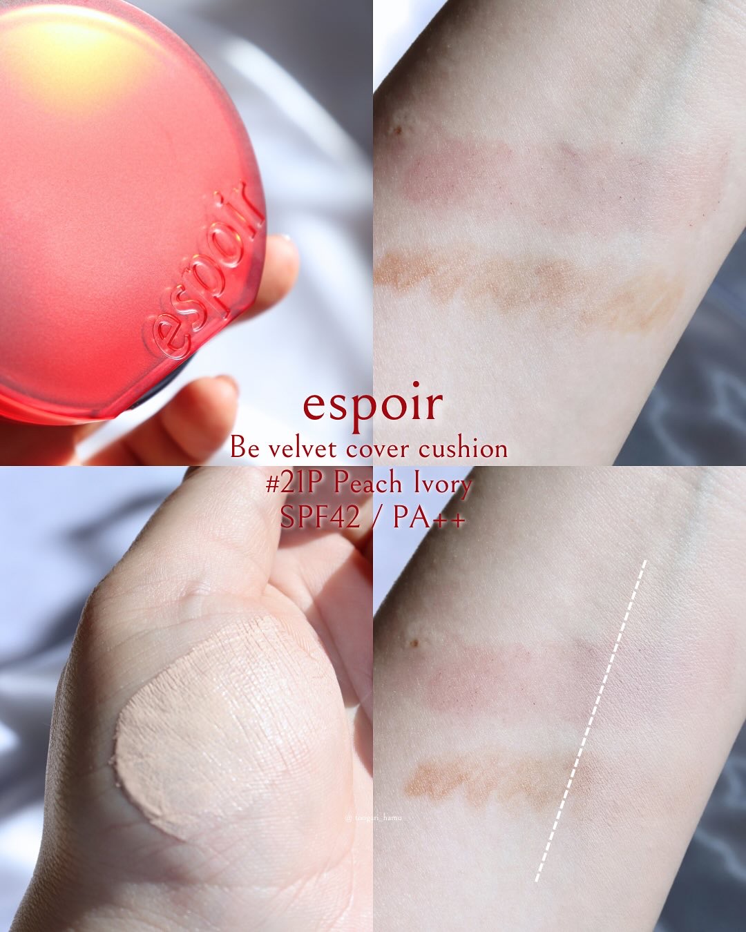 ビーベルベットカバークッション/espoir/クッションファンデーションを使ったクチコミ（3枚目）