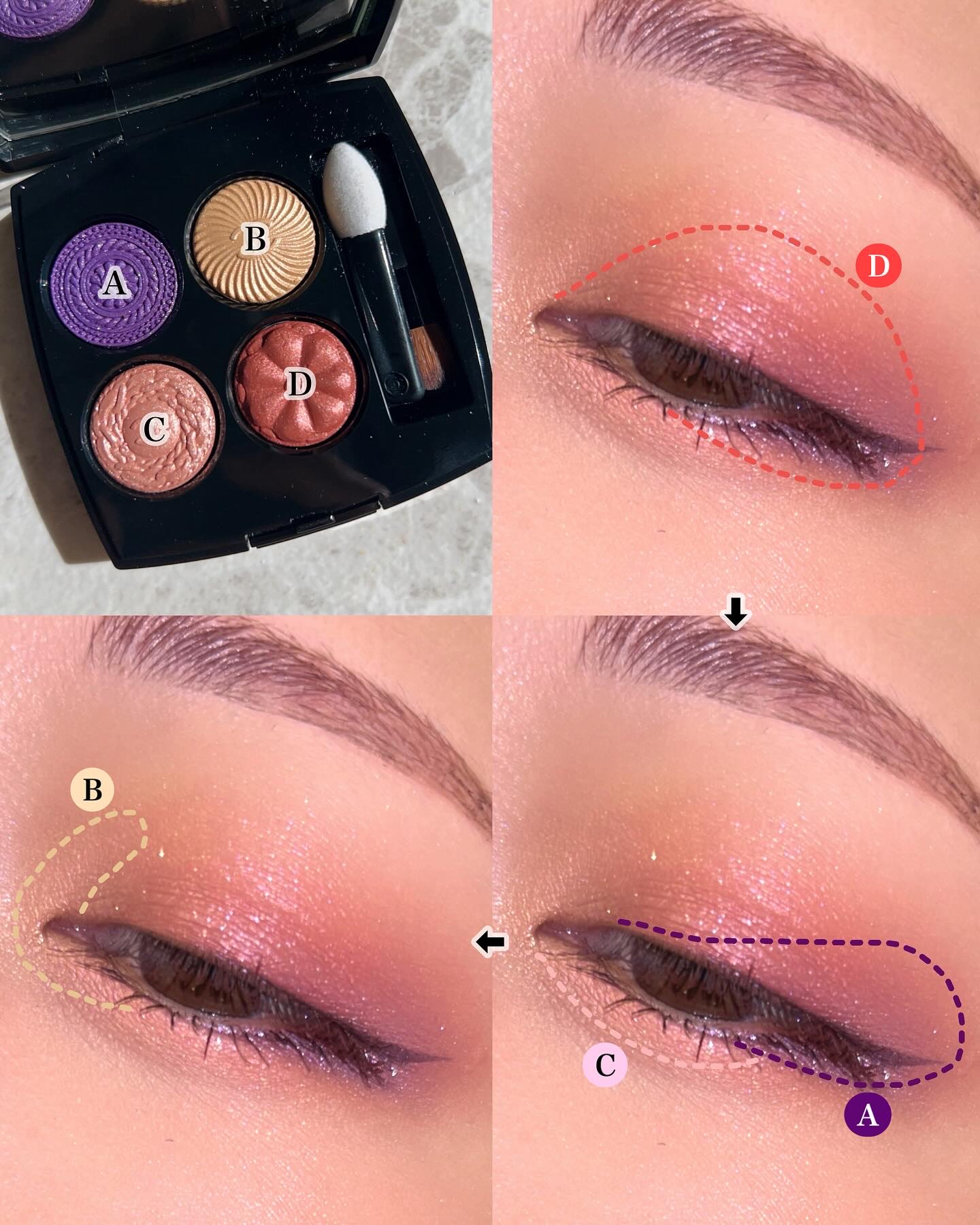 レ キャトル オンブル ブトン/CHANEL/アイシャドウパレットを使ったクチコミ（3枚目）