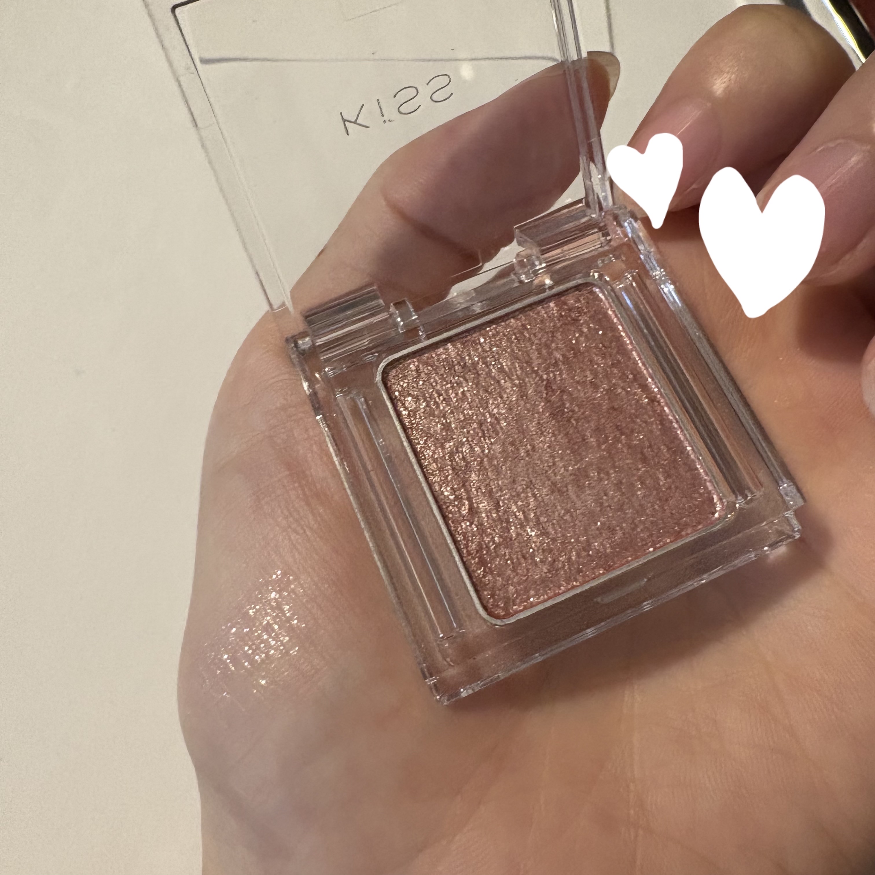 キス シアー グリッターアイズＮ/KiSS/単色アイシャドウを使ったクチコミ（2枚目）