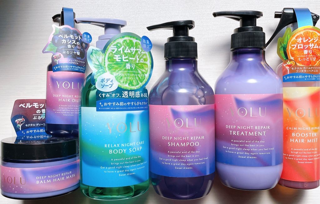 カームナイトリペアシャンプー／トリートメント/YOLU/シャンプー・コンディショナーを使ったクチコミ（1枚目）