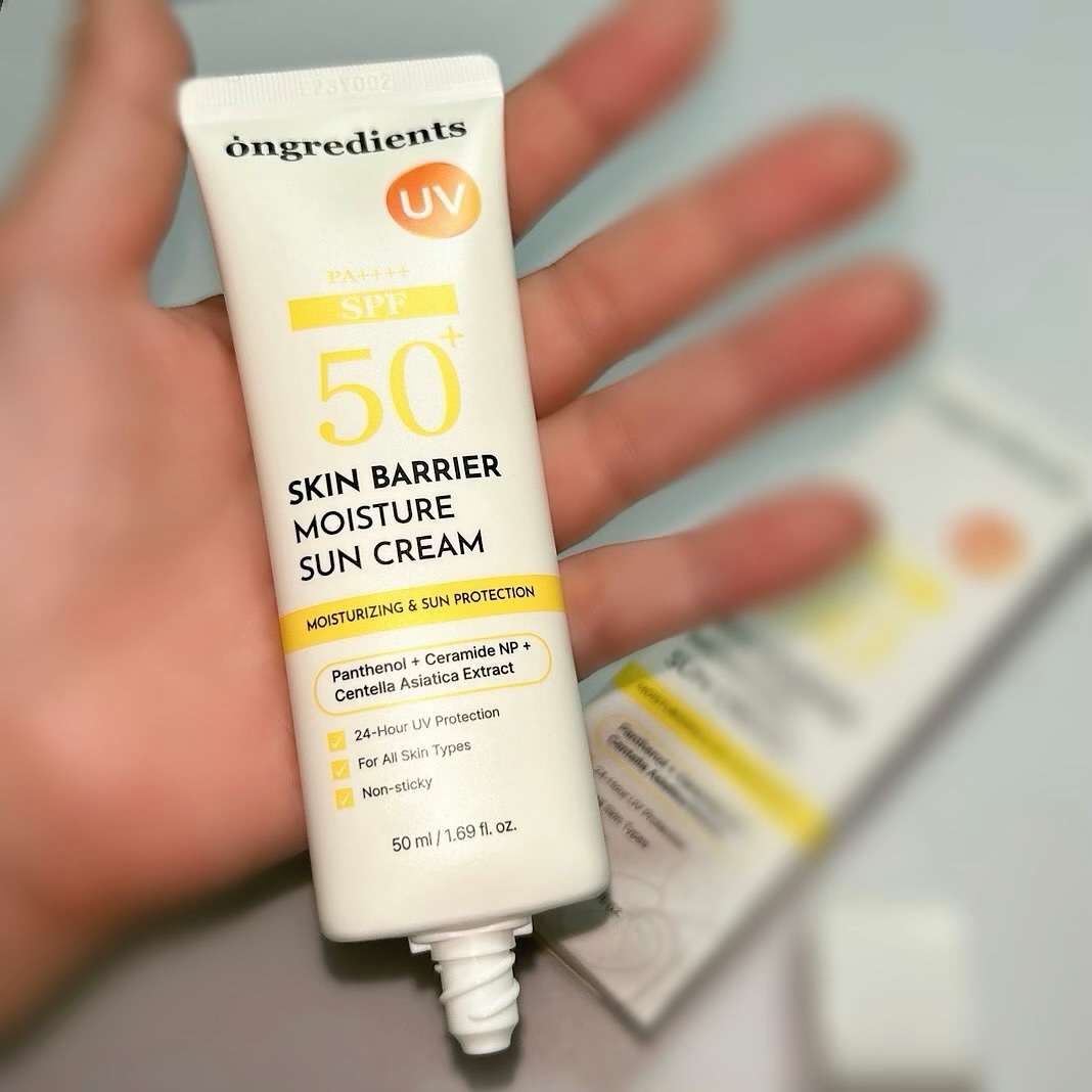 スキンバリアモイスチャーサンクリーム/Ongredients/日焼け止めクリームを使ったクチコミ（2枚目）