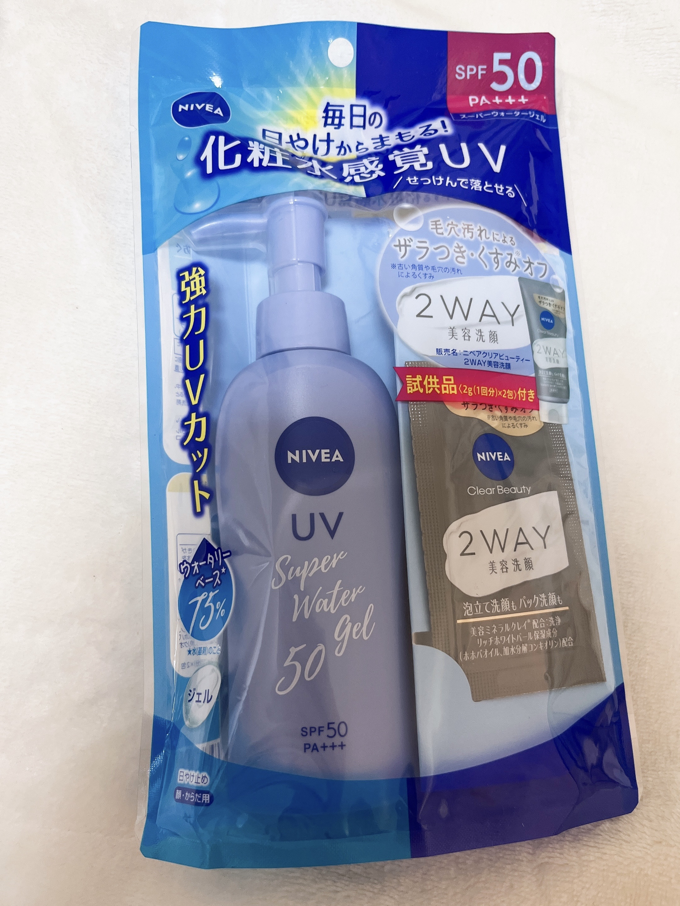 ニベアUV ウォータージェル SPF35/ニベア/日焼け止めジェルを使ったクチコミ（1枚目）