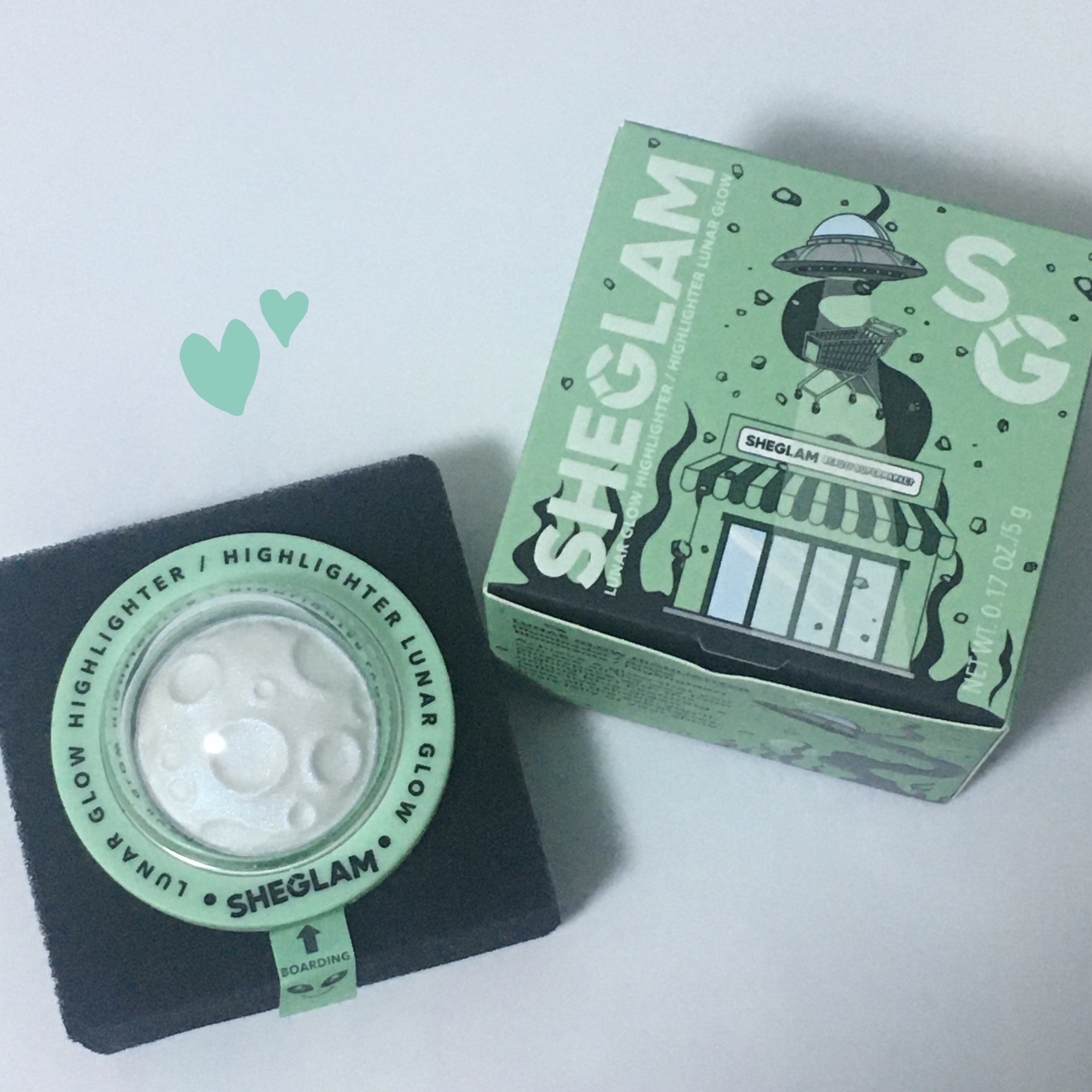 ルナグロウ ハイライター/SHEGLAM/パウダーハイライトを使ったクチコミ（1枚目）