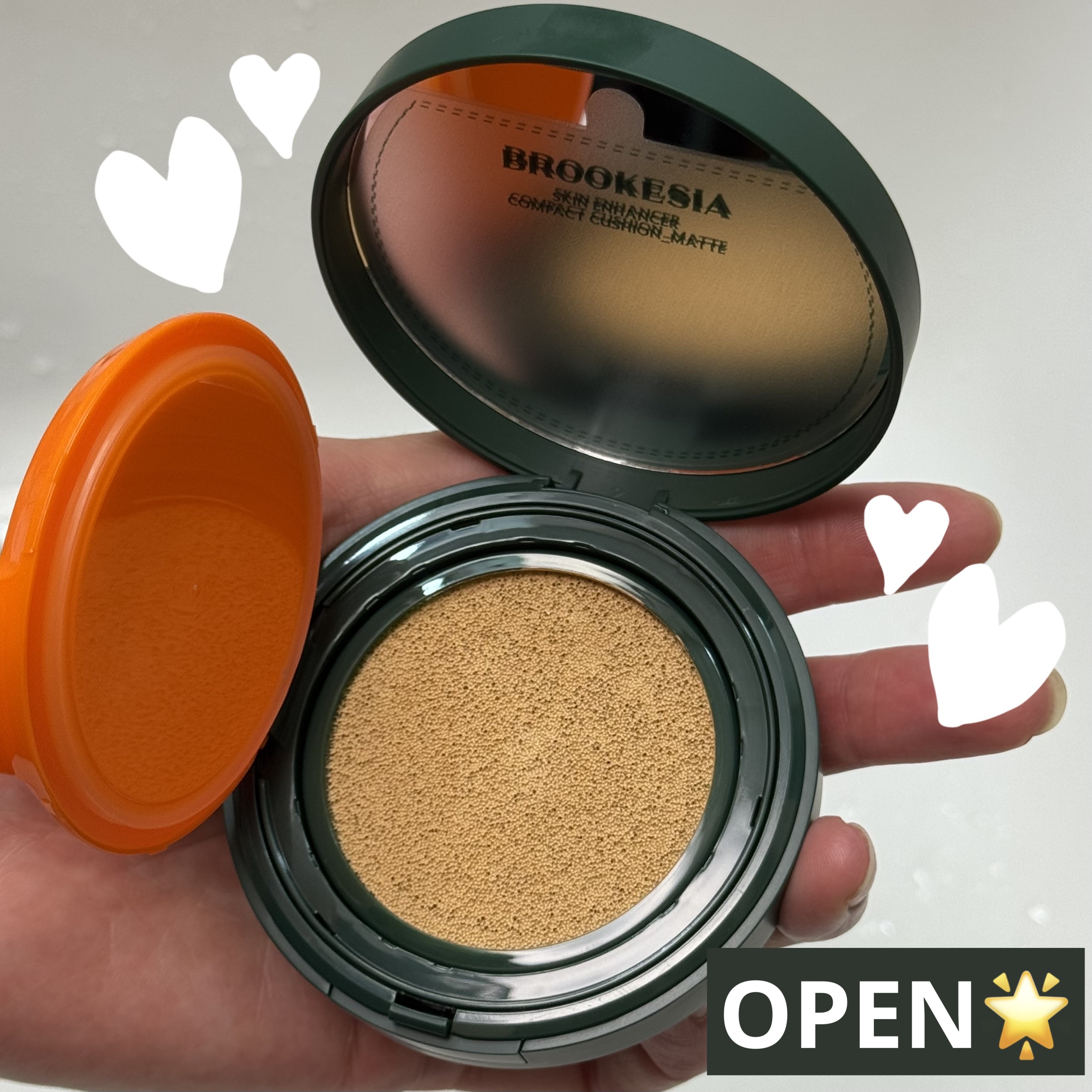 スキンエンハンサー コンパクト クッション (マット)/BROOKESIA/クッションファンデーションを使ったクチコミ（3枚目）