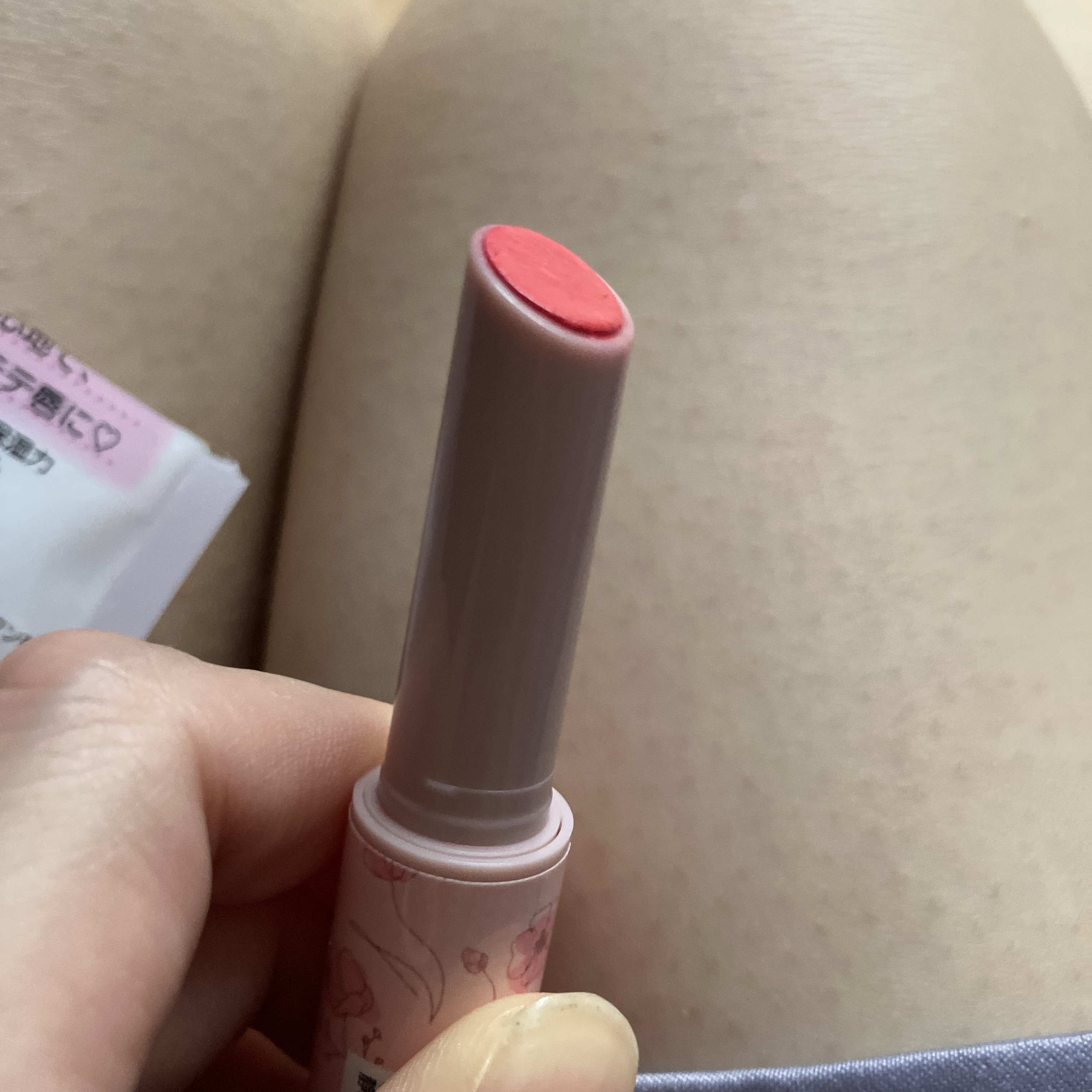 ダイソーコスメ/DAISO/口紅を使ったクチコミ（3枚目）
