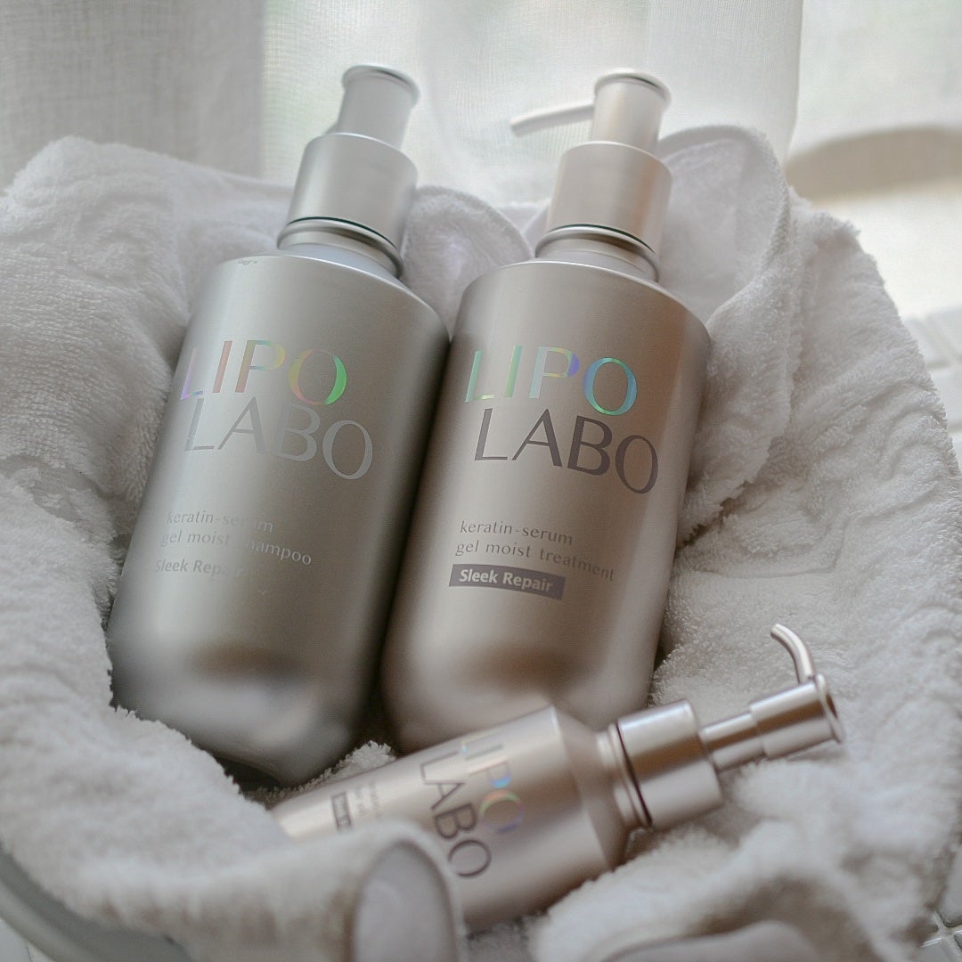 リポ ラボ ケラチンセラム ジェルモイスト シャンプー /トリートメントスリークリペア*/LIPO LABO/市販シャンプーを使ったクチコミ(1枚目)