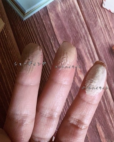 ハイライトシェーディングパレット/TIMAGE/パウダーハイライトを使ったクチコミ(4枚目)