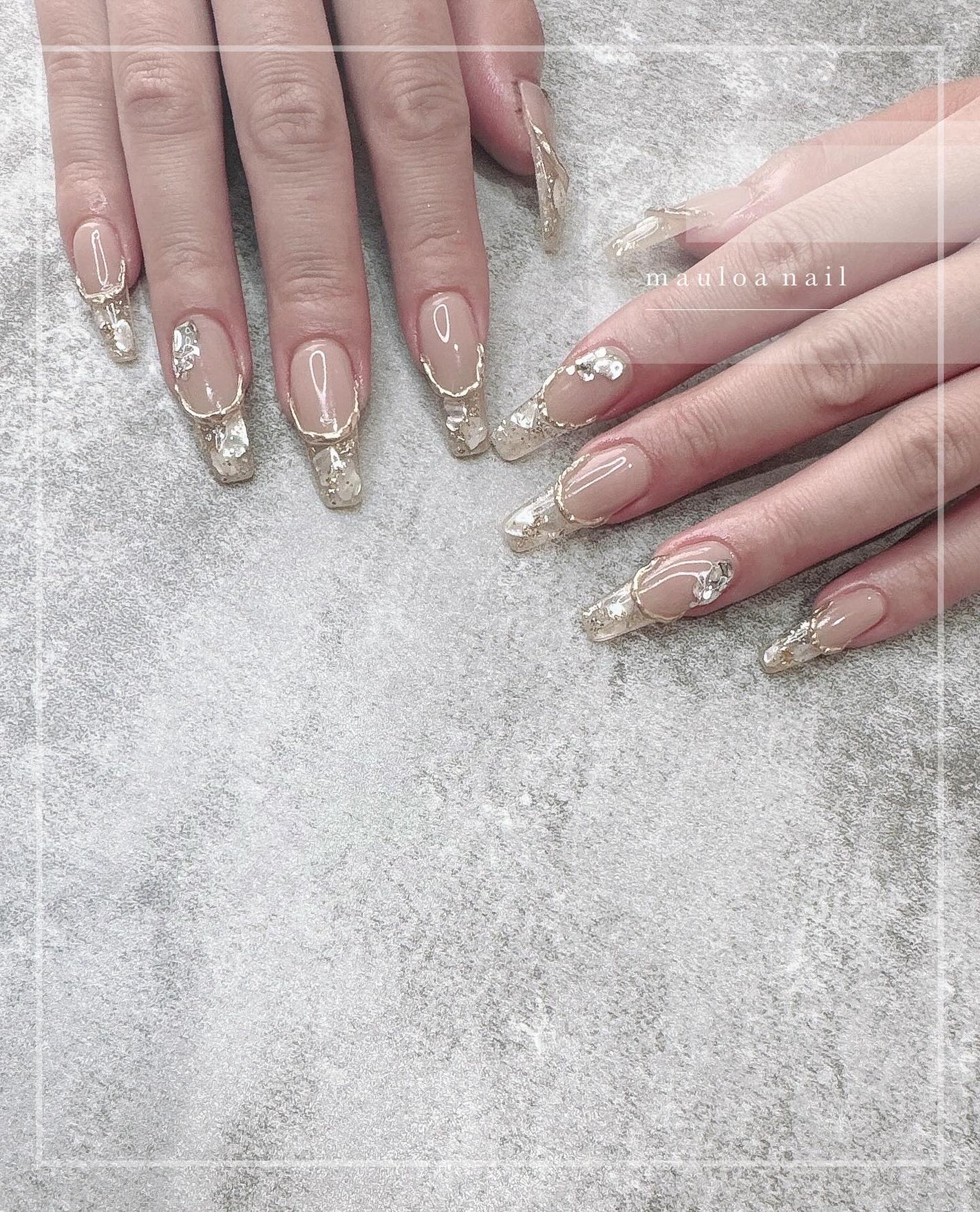 mauloa_nail on LIPS 「・クリアネイル🤍・・・・・#ミラーネイル#ネイルデザイン#..」(1枚目)