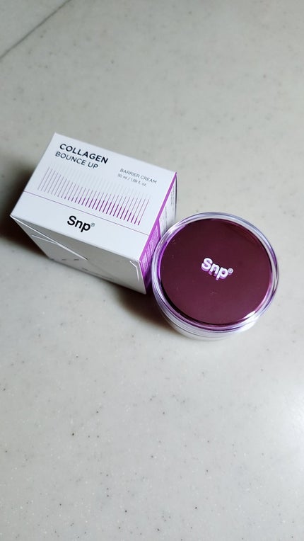 コラーゲンバウンスアップバリアクリーム/SNP/フェイスクリームを使ったクチコミ(4枚目)