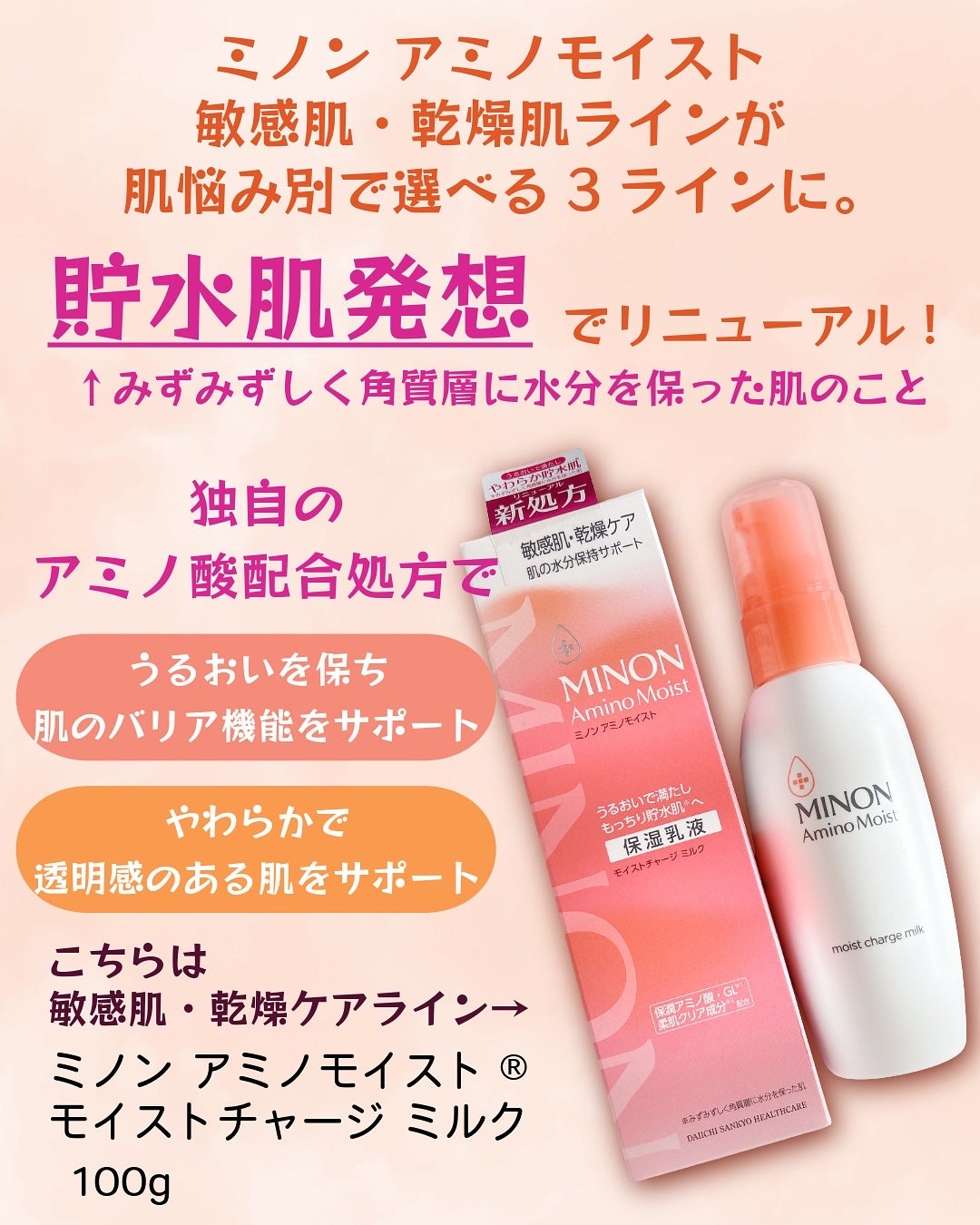 ミノン アミノモイスト モイストチャージ ミルク/ミノン/乳液を使ったクチコミ(2枚目)