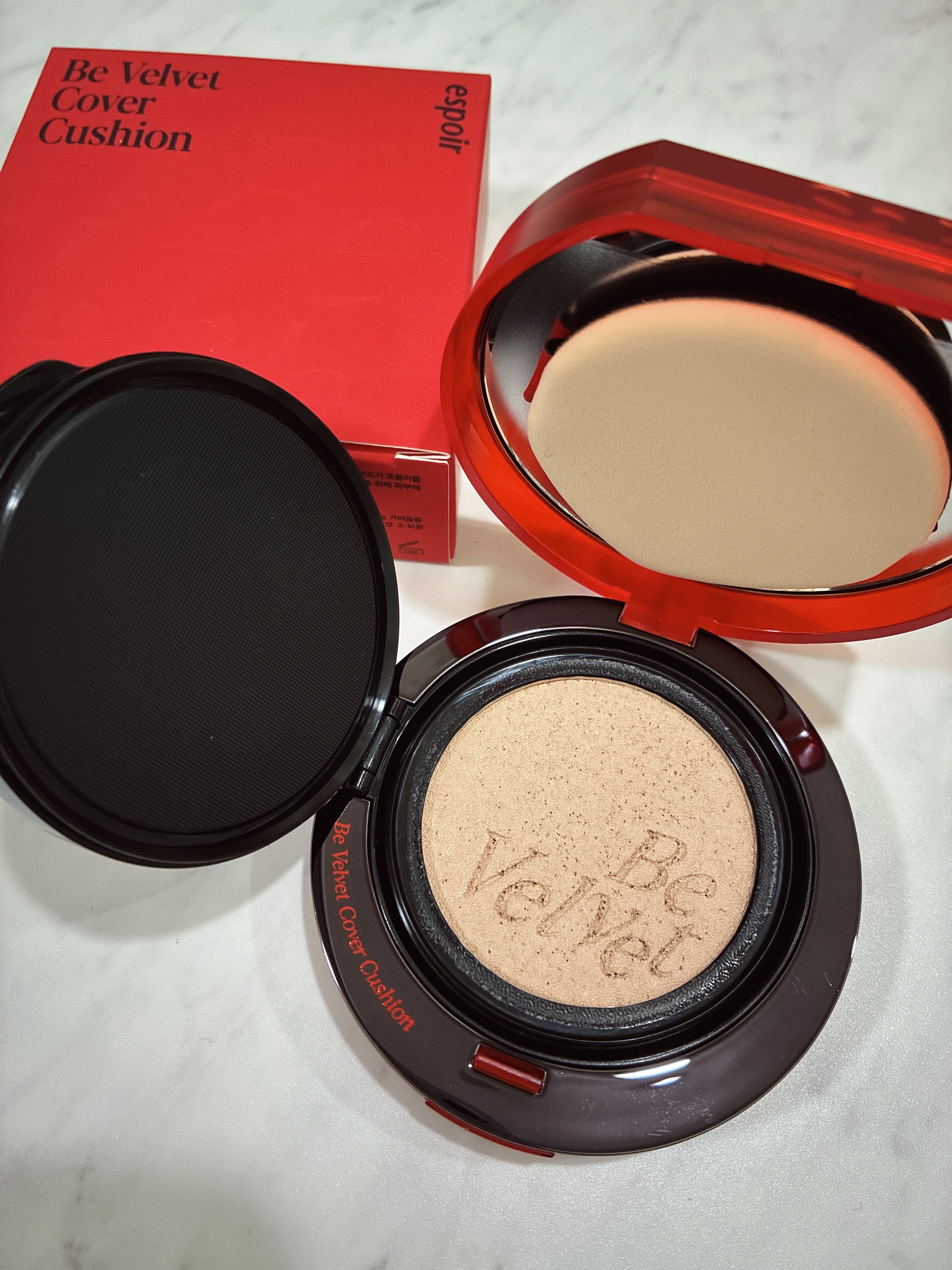 ビーベルベットカバークッション/espoir/クッションファンデーションを使ったクチコミ（1枚目）
