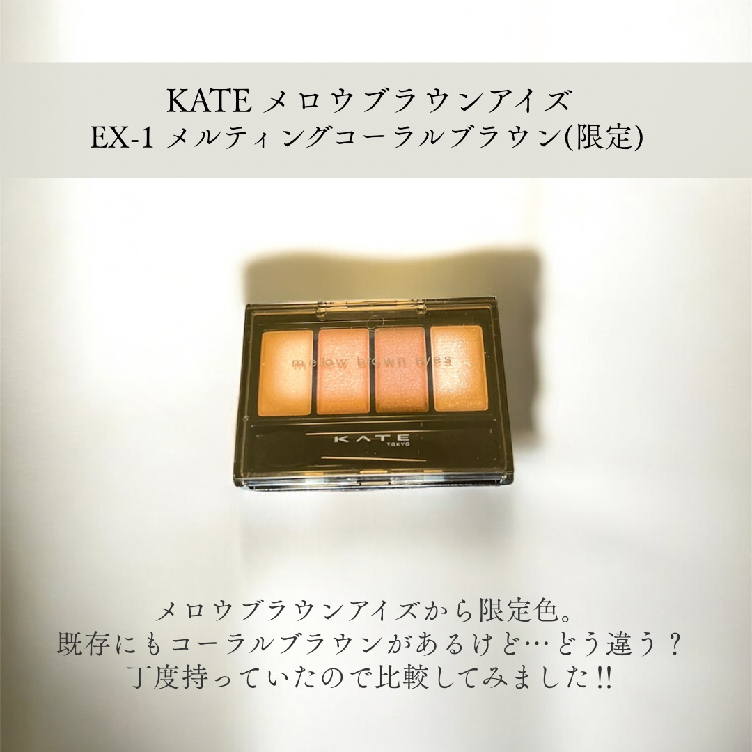 ケイト メロウブラウンアイズ/KATE/アイシャドウパレットを使ったクチコミ（2枚目）