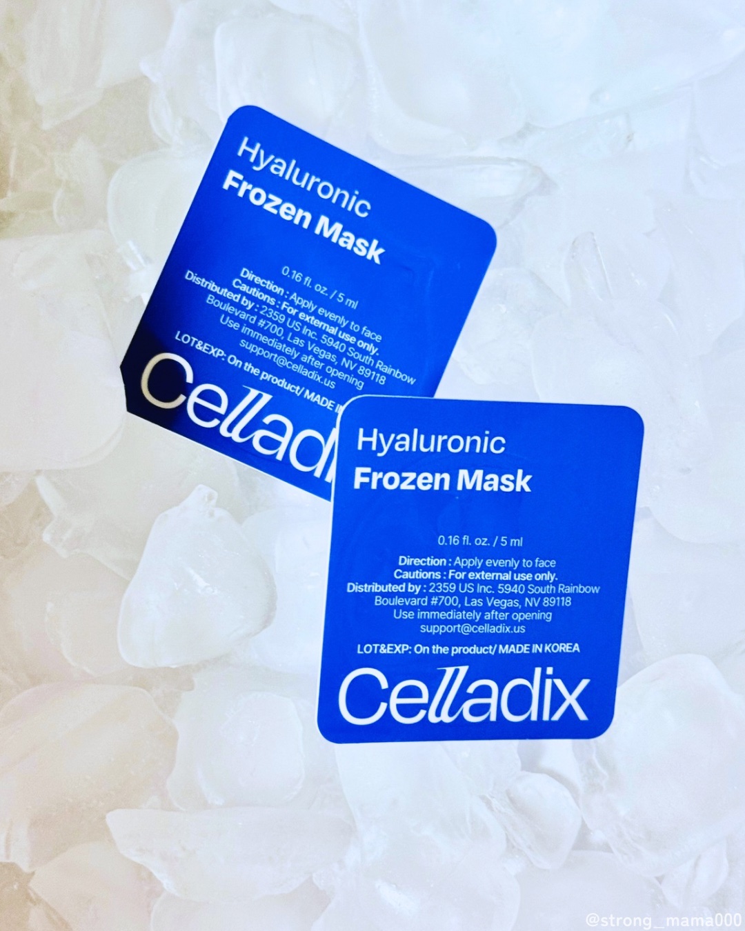 ヒアルロニックフローズンマスク/Celladix/フェイスクリームを使ったクチコミ（1枚目）