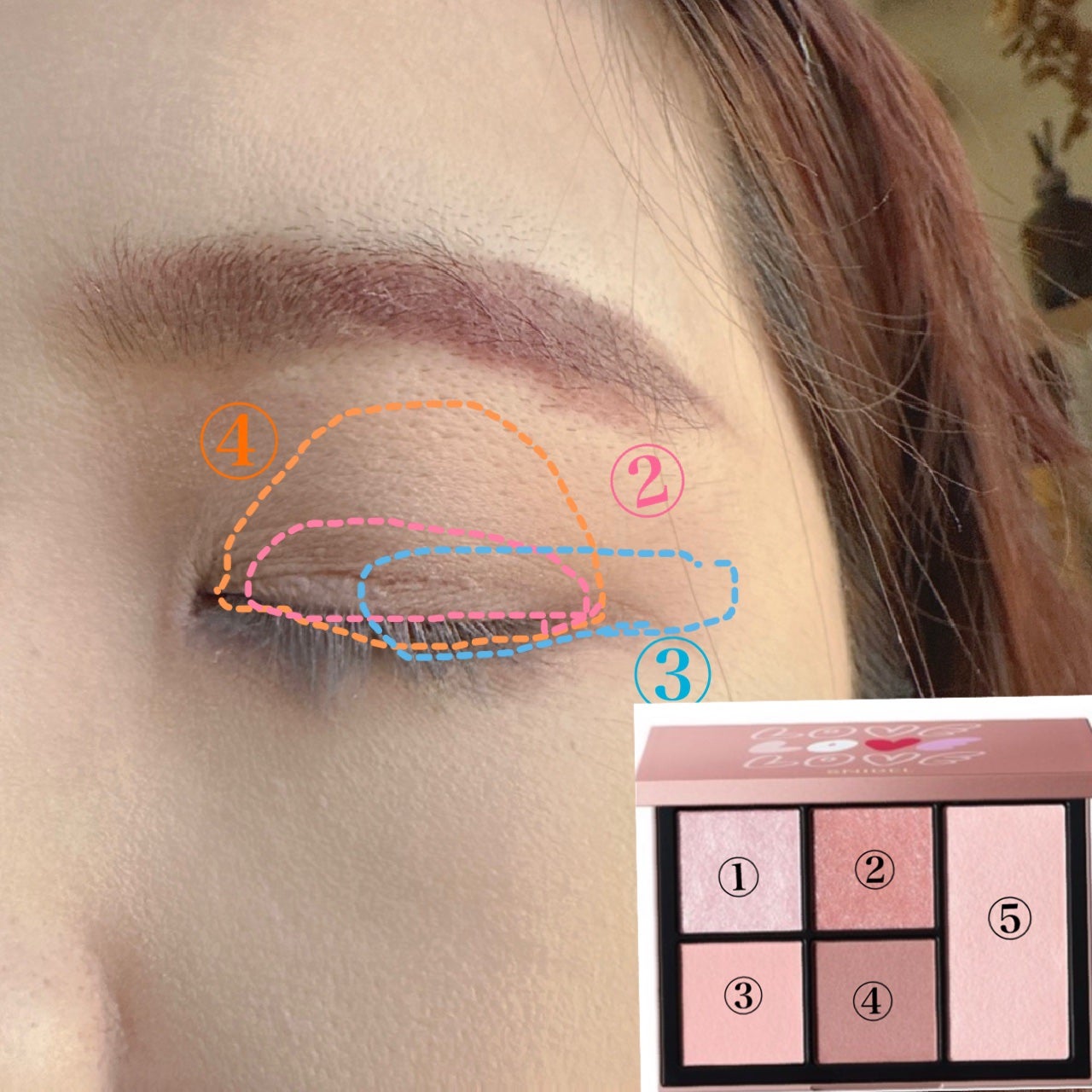 インザミラーアイパレット/Ririmew/アイシャドウパレットを使ったクチコミ(2枚目)