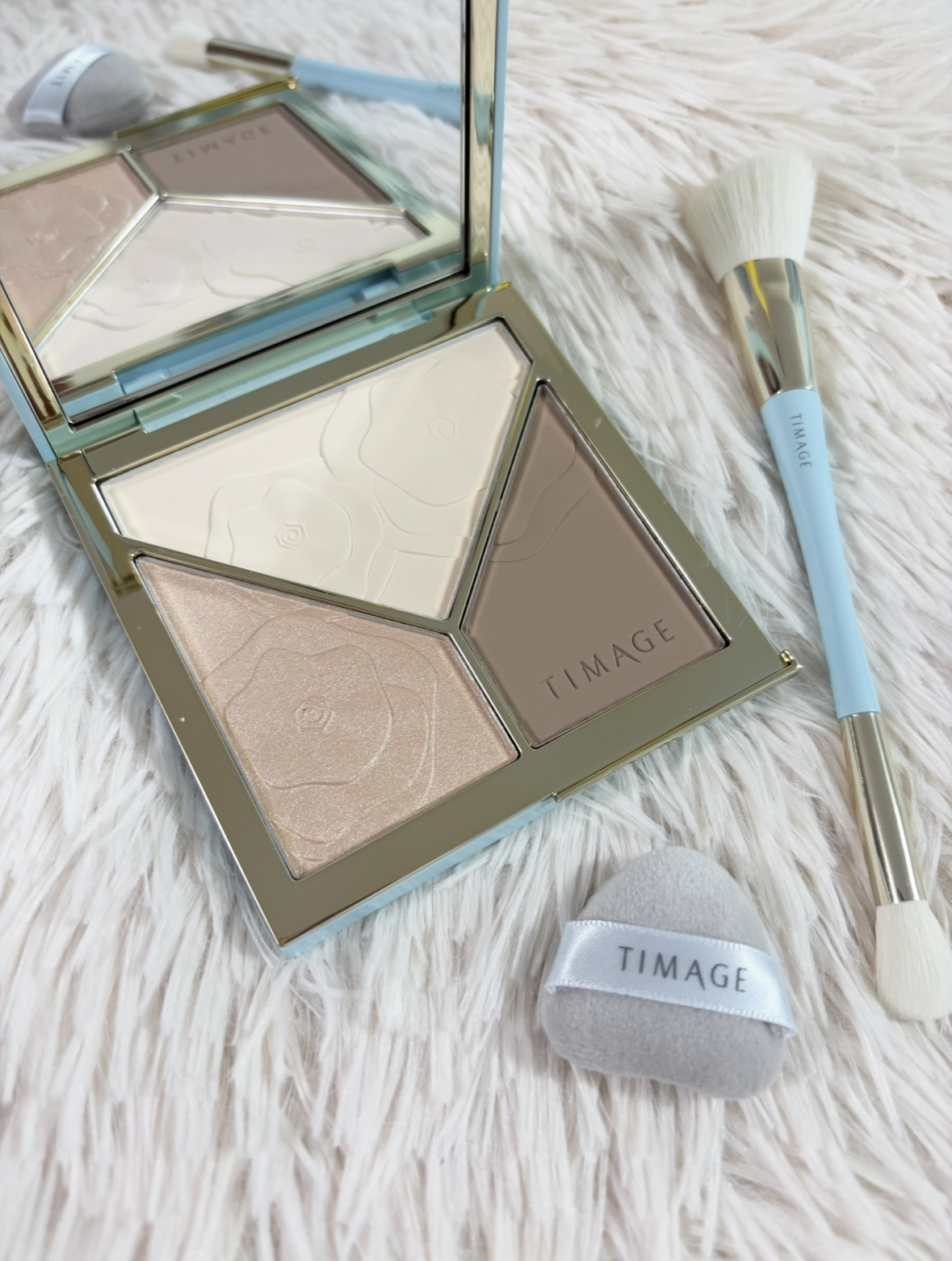 ハイライトシェーディングパレット/TIMAGE/パウダーハイライトを使ったクチコミ（1枚目）