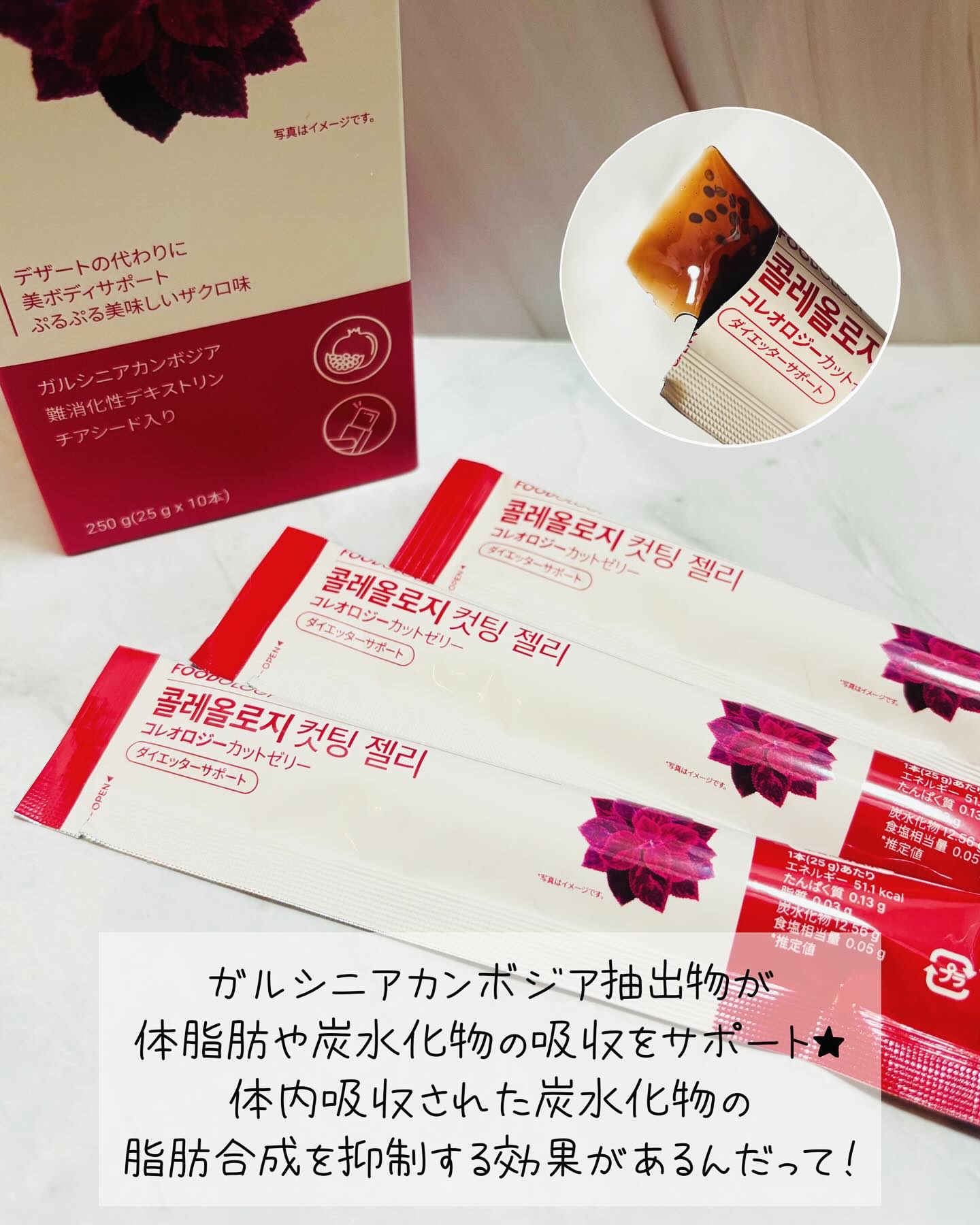 コレオロジーカットゼリー/FOODOLOGY/食品を使ったクチコミ（2枚目）