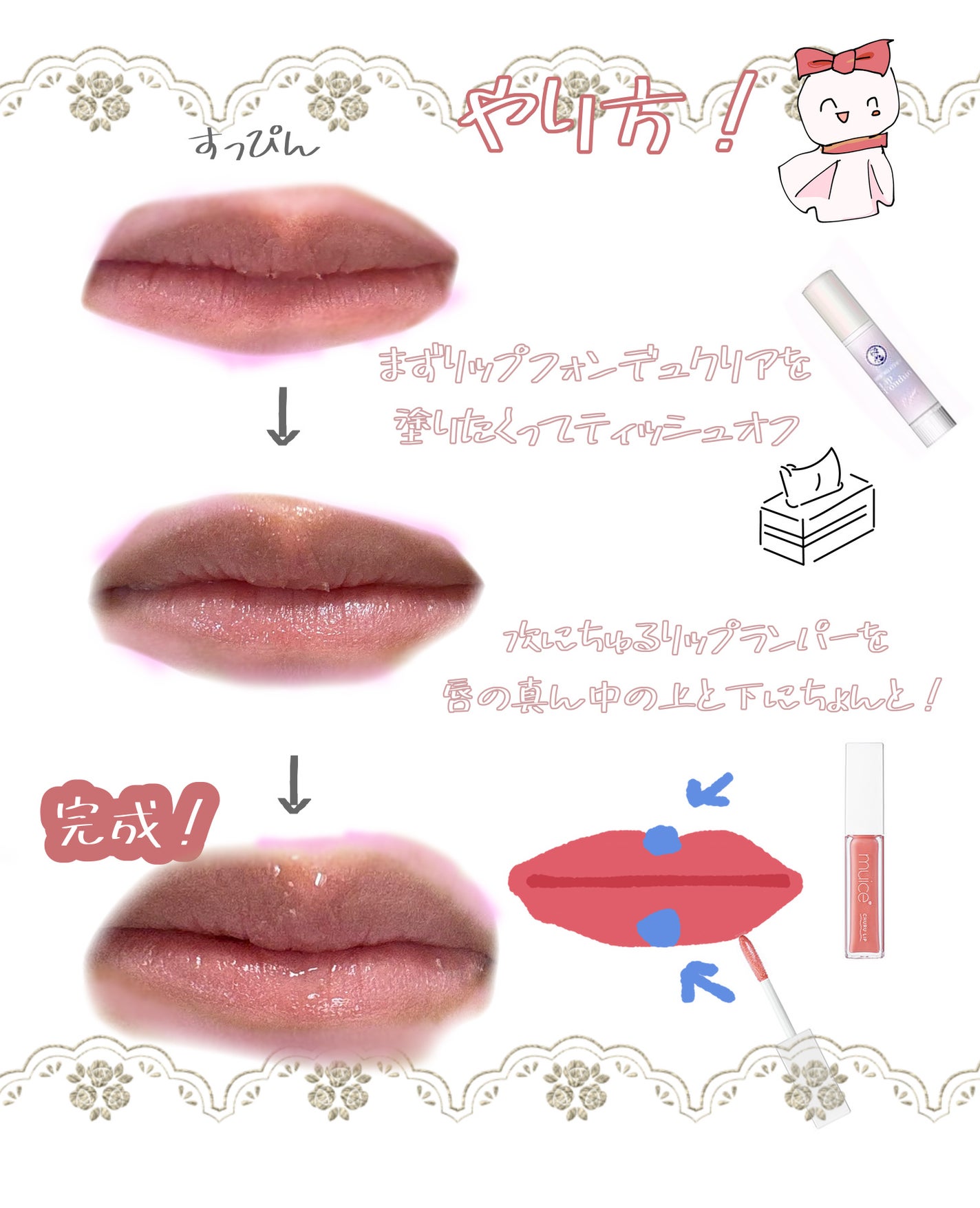 ちゅるリップランパー/muice/リッププランパーを使ったクチコミ(2枚目)