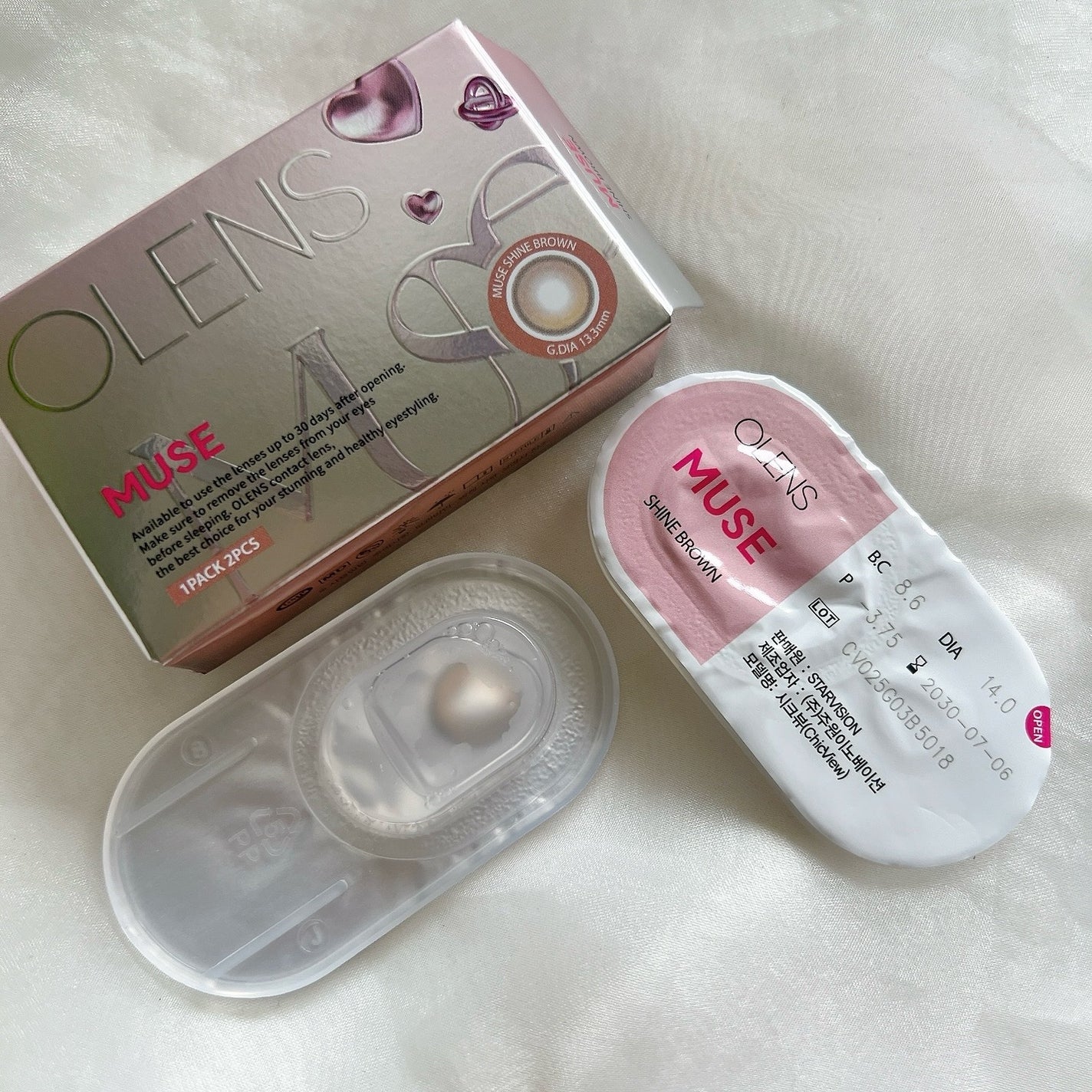 MUSE 1month/OLENS/1ヶ月(1MONTH)カラコンを使ったクチコミ(2枚目)