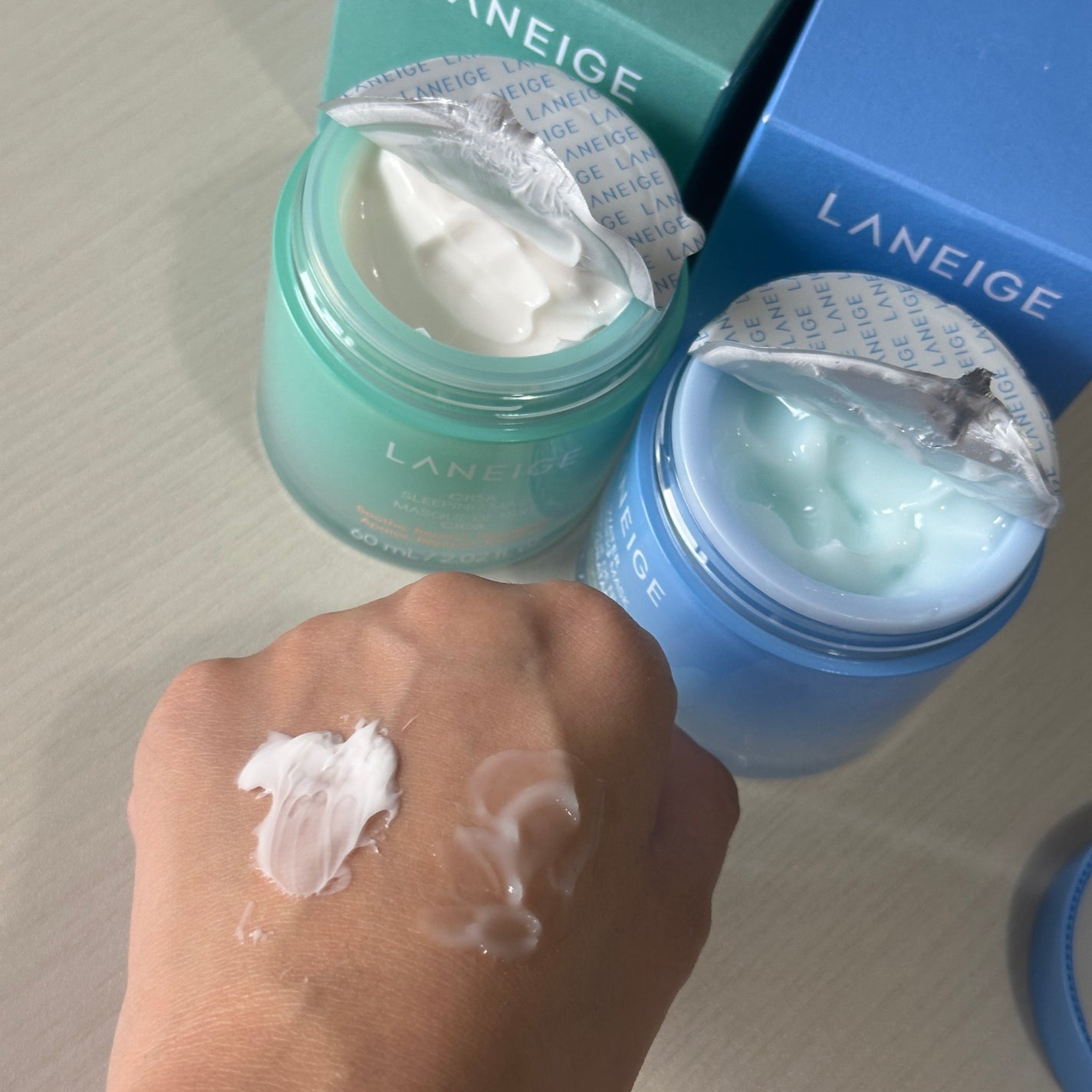 シカスリーピングマスク N/LANEIGE/フェイスクリームを使ったクチコミ(3枚目)