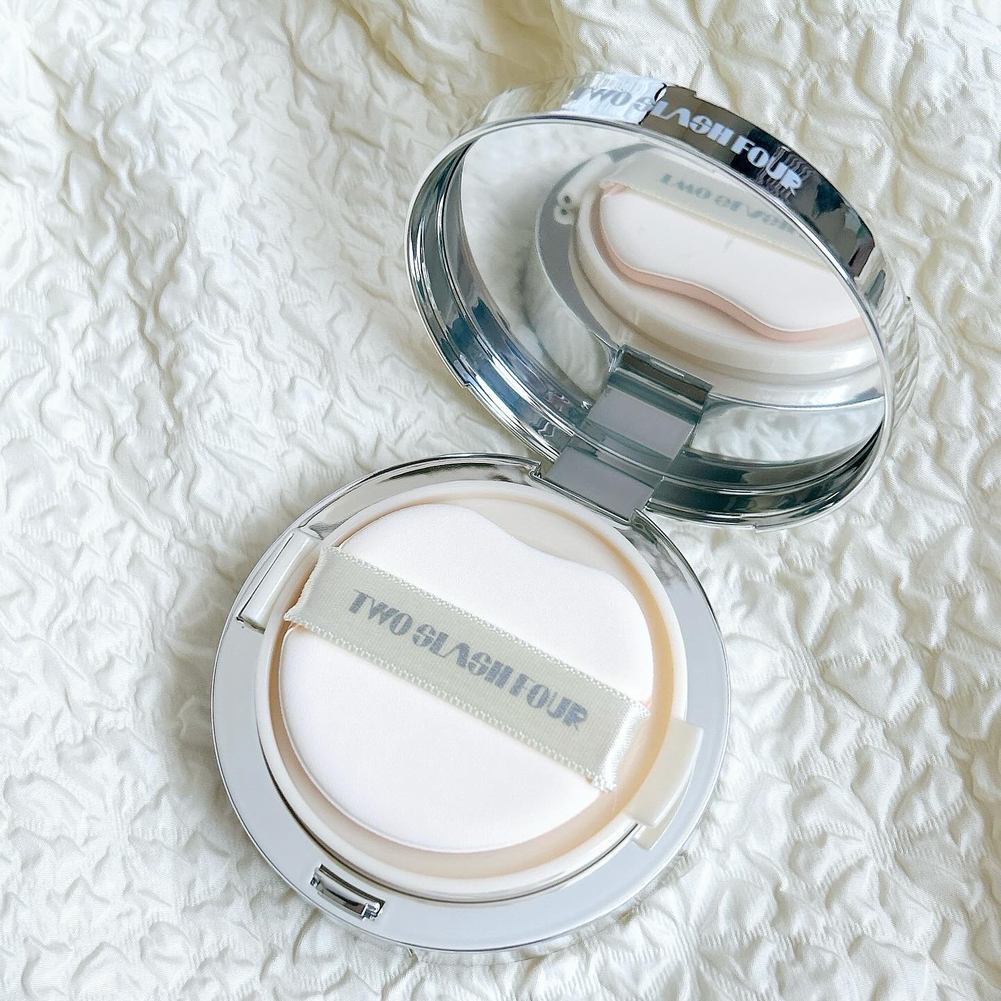 エンジェリックサテンクッション/TWO SLASH FOUR/クッションファンデーションを使ったクチコミ（3枚目）