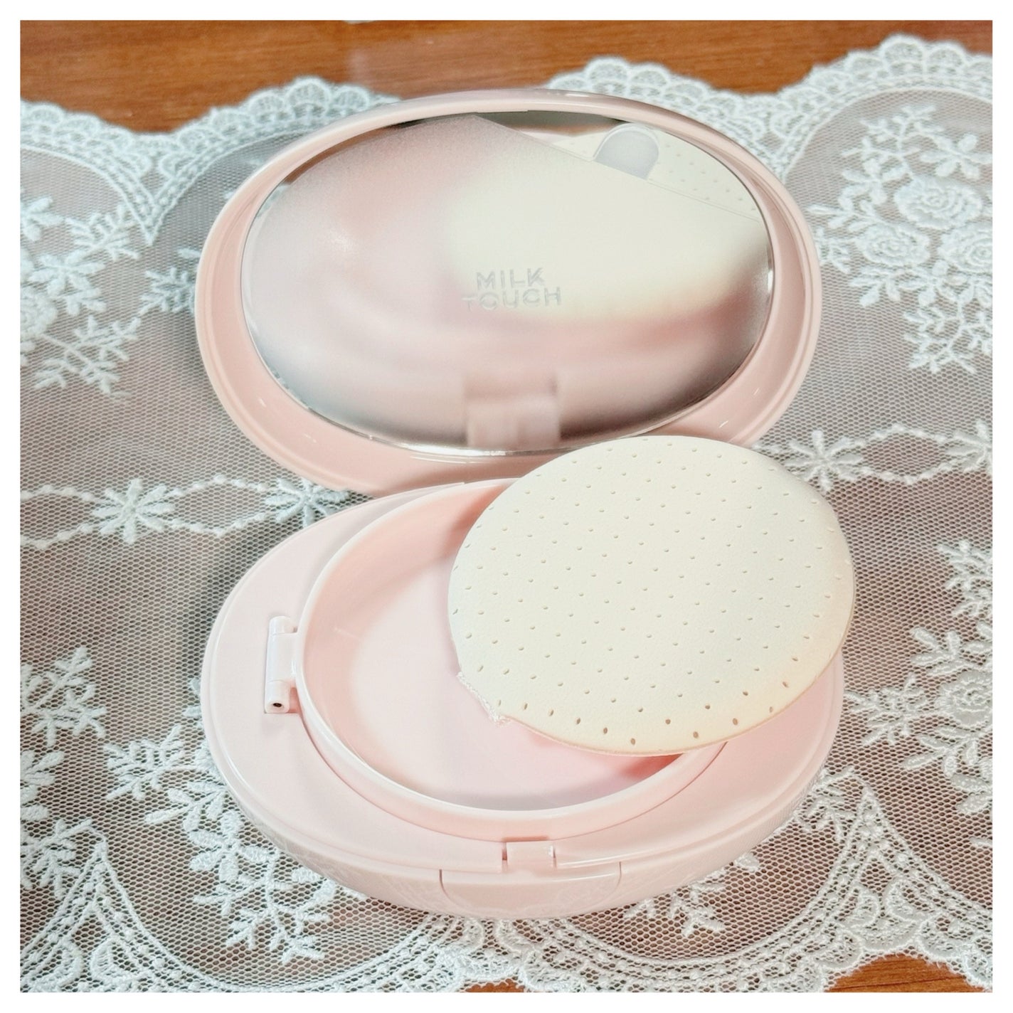 オールデイスキンフィットミルキーグロウクッション/Milk Touch/クッションファンデーションを使ったクチコミ(2枚目)