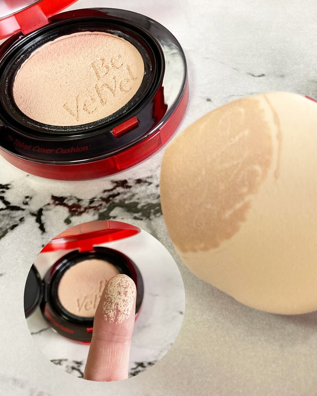 ビーベルベットカバークッション/espoir/クッションファンデーションを使ったクチコミ(4枚目)