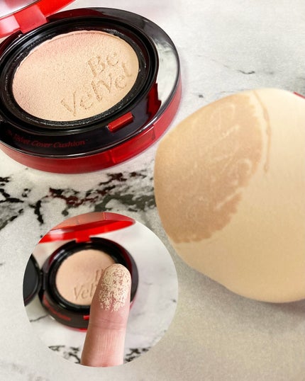 ビーベルベットカバークッション/espoir/クッションファンデーションを使ったクチコミ(4枚目)