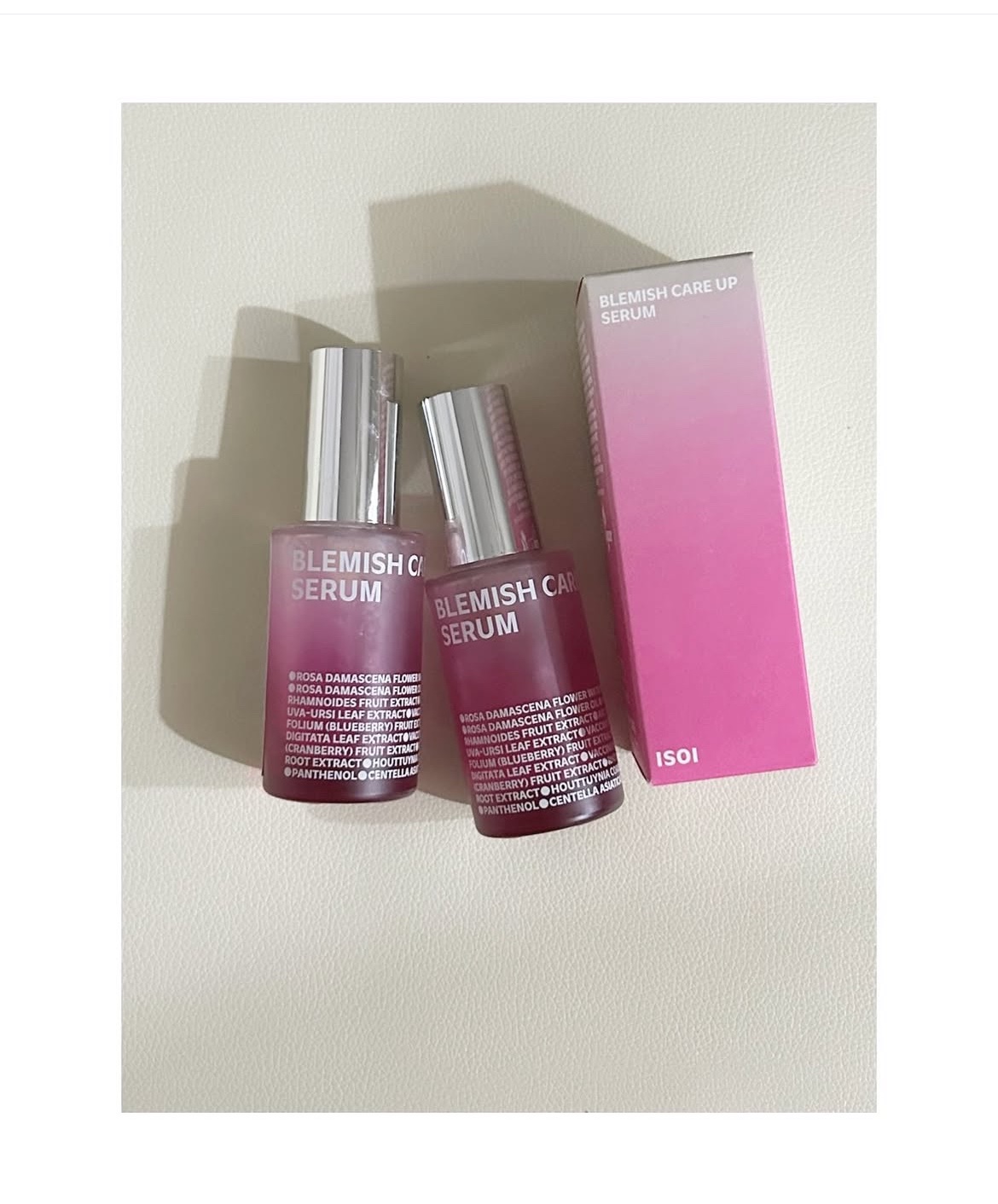 #ブレミッシュアップセラム
@isoi_japan 

イギリスThe Vegan Society ヴィーガン化粧品認証　美容液。

3000本の中からたった1mLしか抽出できない、とても貴重なブルガリアンローズオイル（ダマスクバラ花油　保