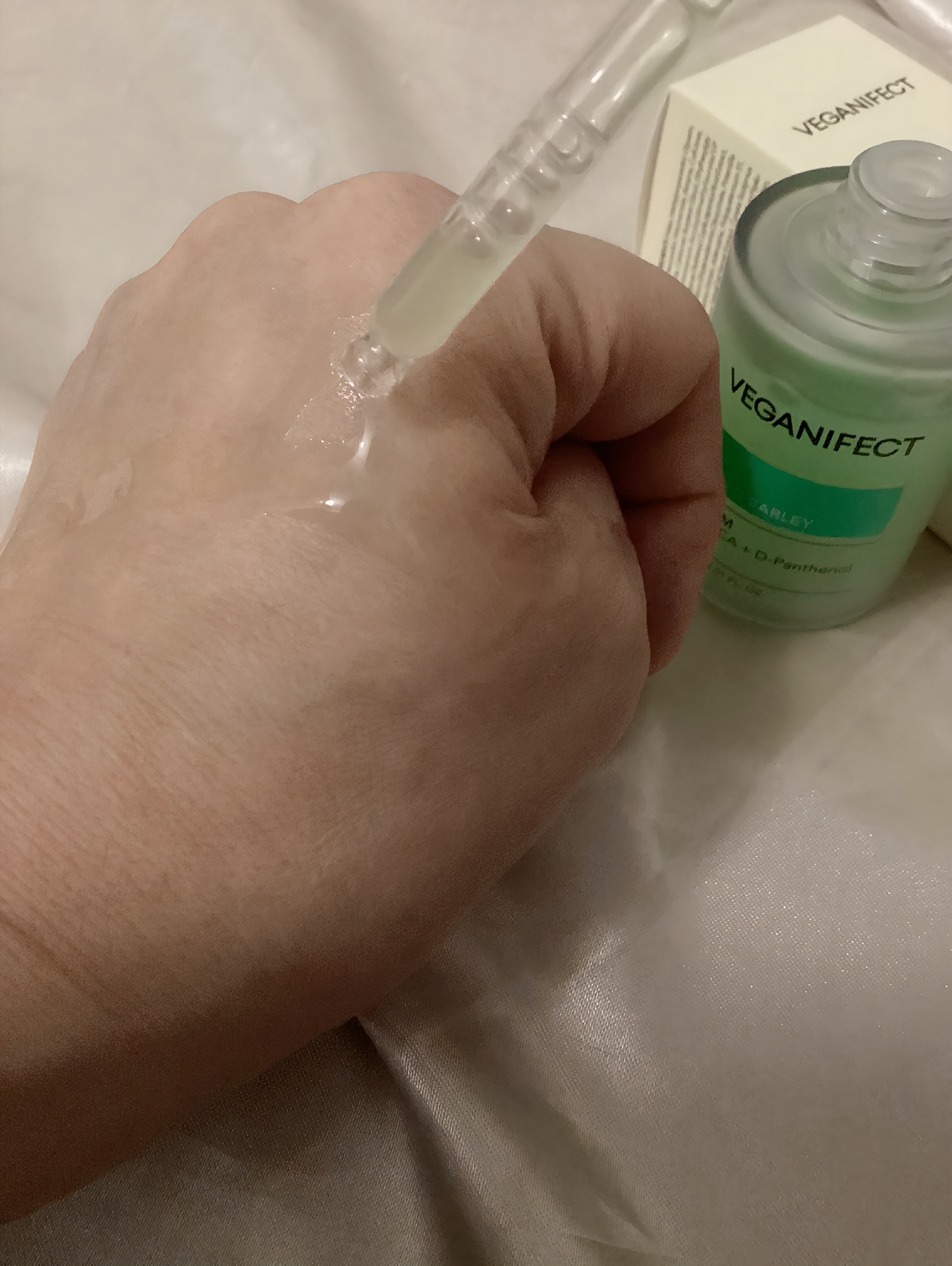 青麦ジンクセラム/Veganifect/美容液を使ったクチコミ（2枚目）