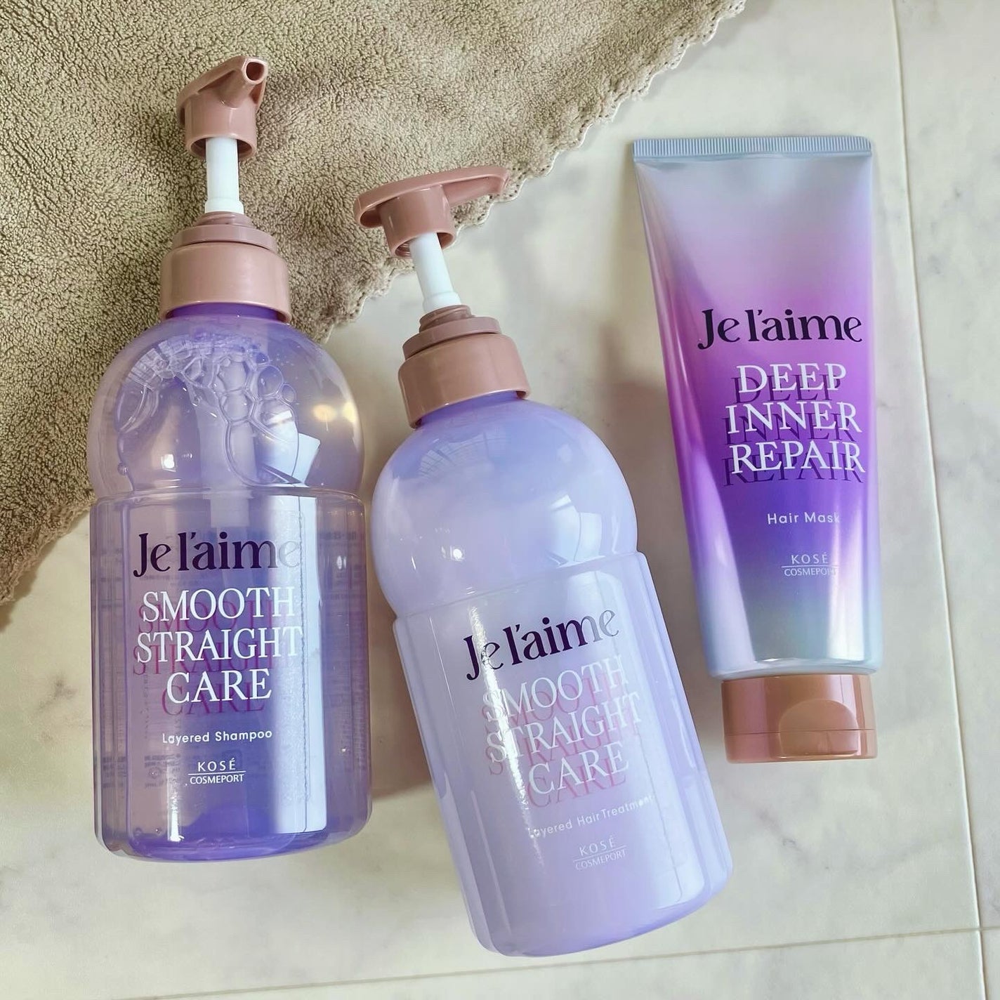 ジュレーム レイヤード シャンプー/ヘアトリートメント(スムースストレートケア)/Je l'aime/市販シャンプーを使ったクチコミ(1枚目)